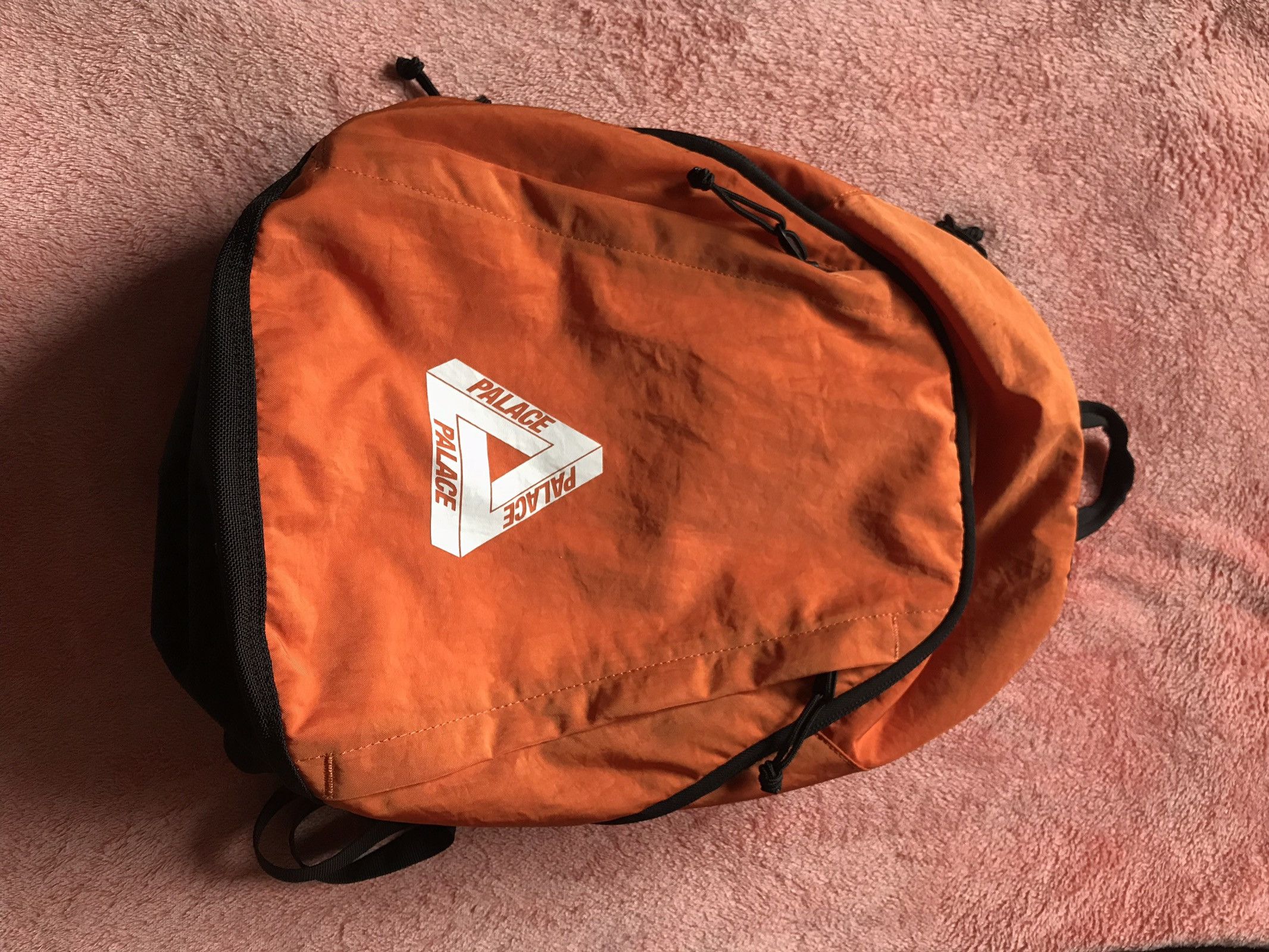 Palace Orange Rucksack Backpack Bag | Grailed