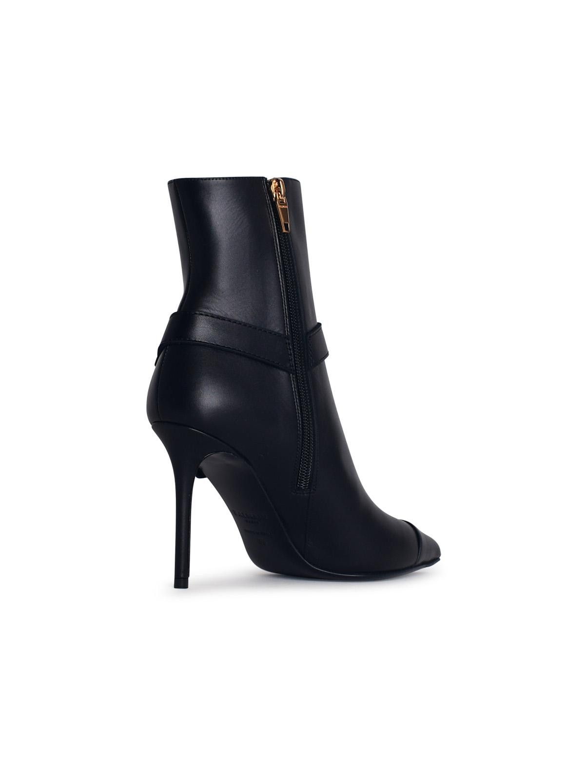 Balmain BALMAIN 'Eva' Black Leather Ankle Boots Size US 6 / IT 36 - 3 Thumbnail