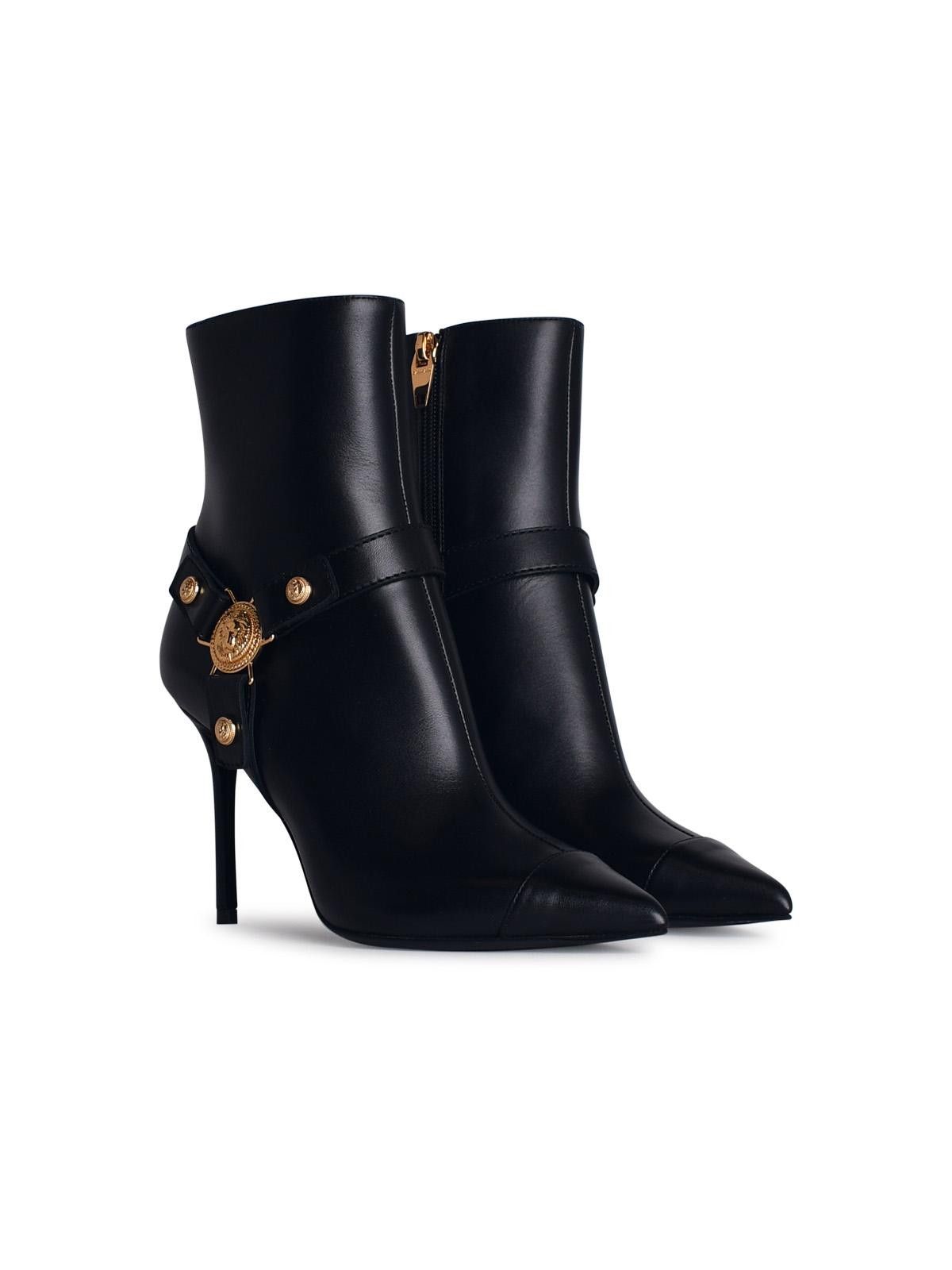 Balmain BALMAIN 'Eva' Black Leather Ankle Boots Size US 6 / IT 36 - 2 Thumbnail
