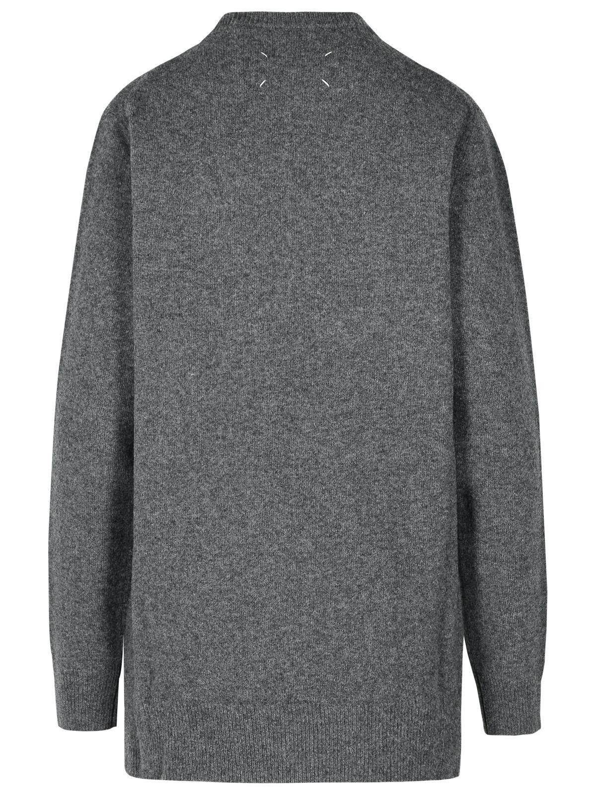Maison Margiela MAISON MARGIELA 'Over' Grey Wool Sweater Size S / US 4 / IT 40 - 3 Thumbnail