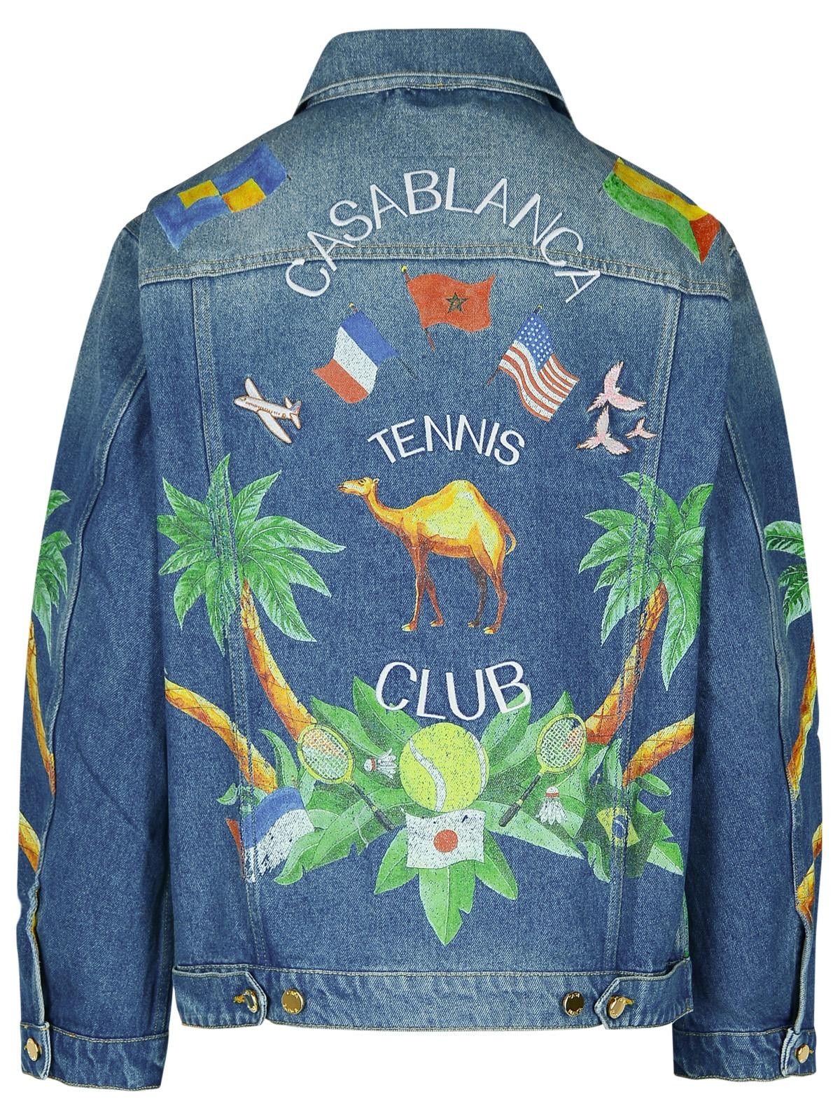 Casablanca CASABLANCA Blue Denim Jacket Size M / US 6-8 / IT 42-44 - 3 Thumbnail