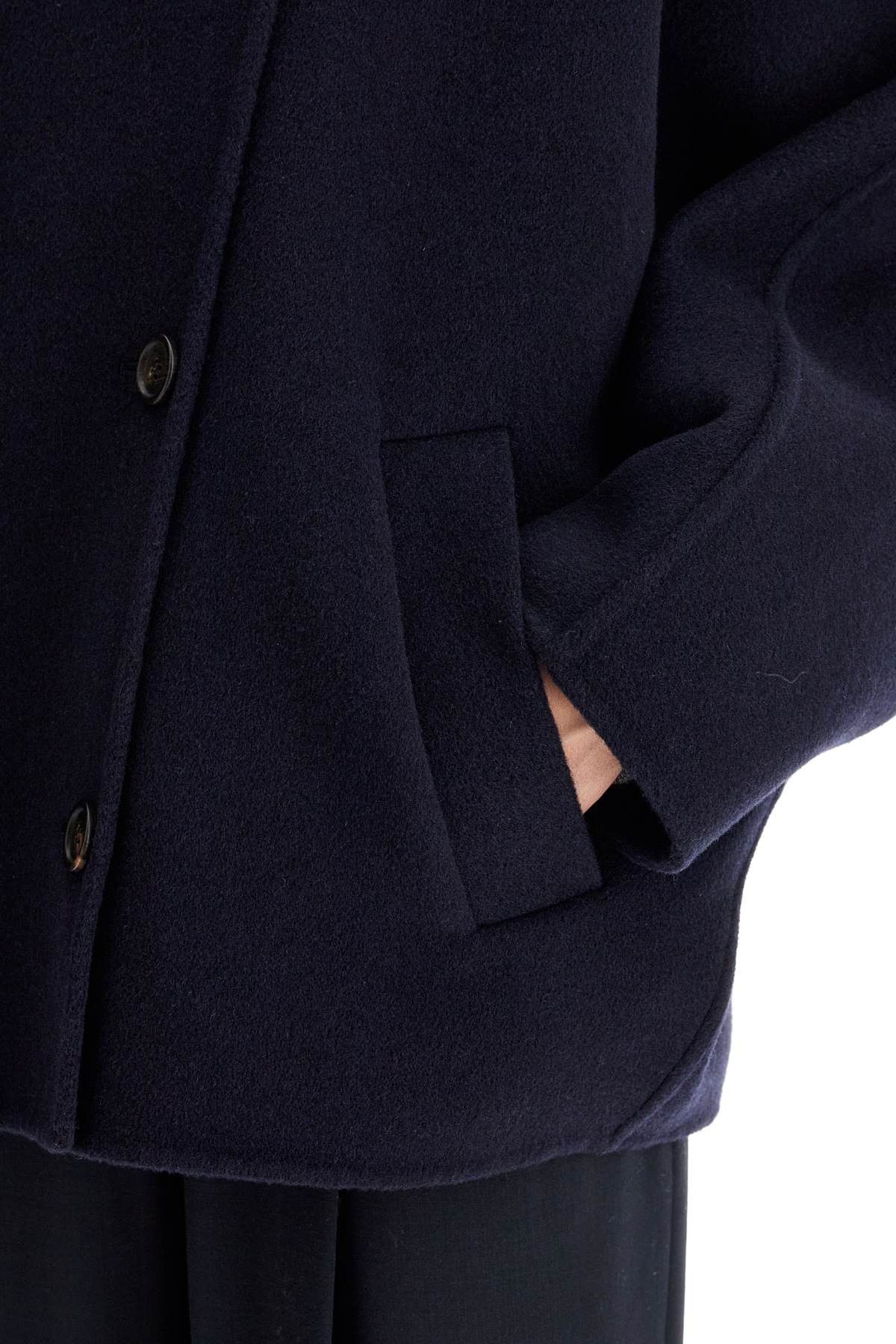 Brunello Cucinelli BRUNELLO CUCINELLI Double-Breasted Wool And Cashmere Cab Size S / US 4 / IT 40 - 4 Thumbnail