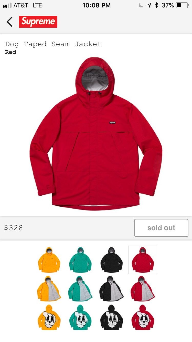 Supreme dog sale taped seam jacket