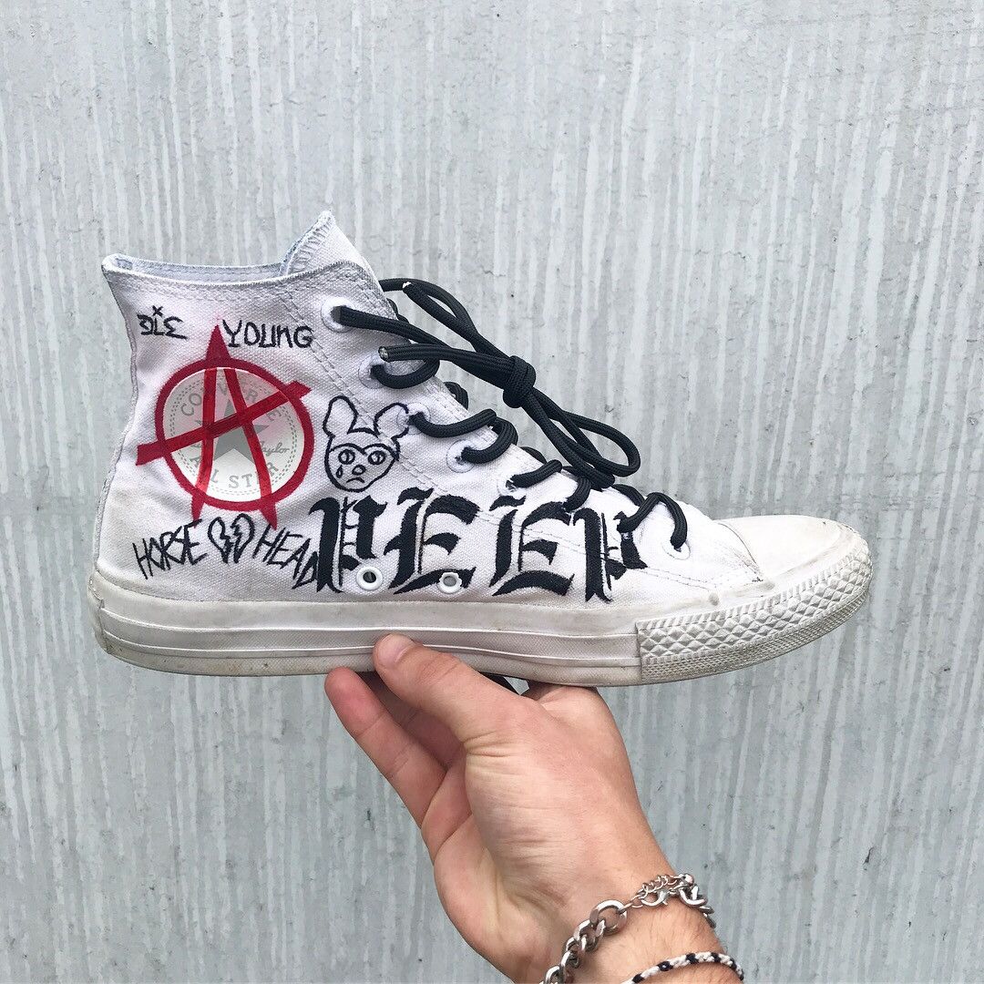 Lil peep converse on sale