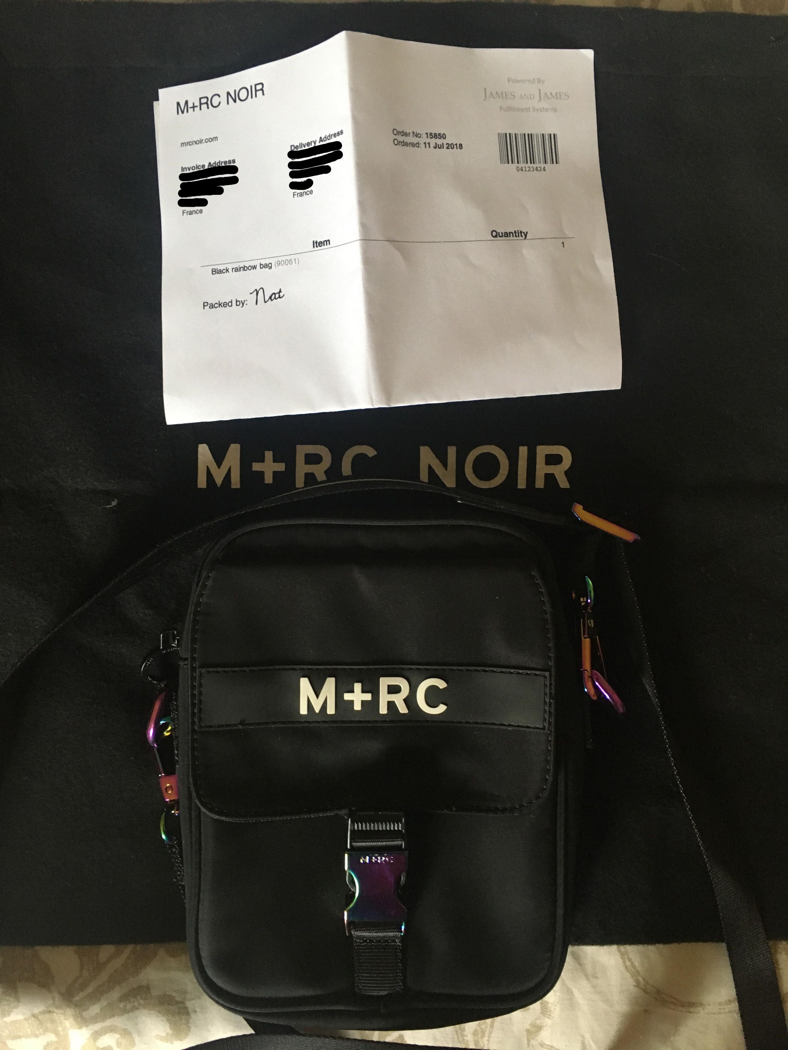 M+Rc Noir M+Rc Noir Black Rainbow Bag | Grailed