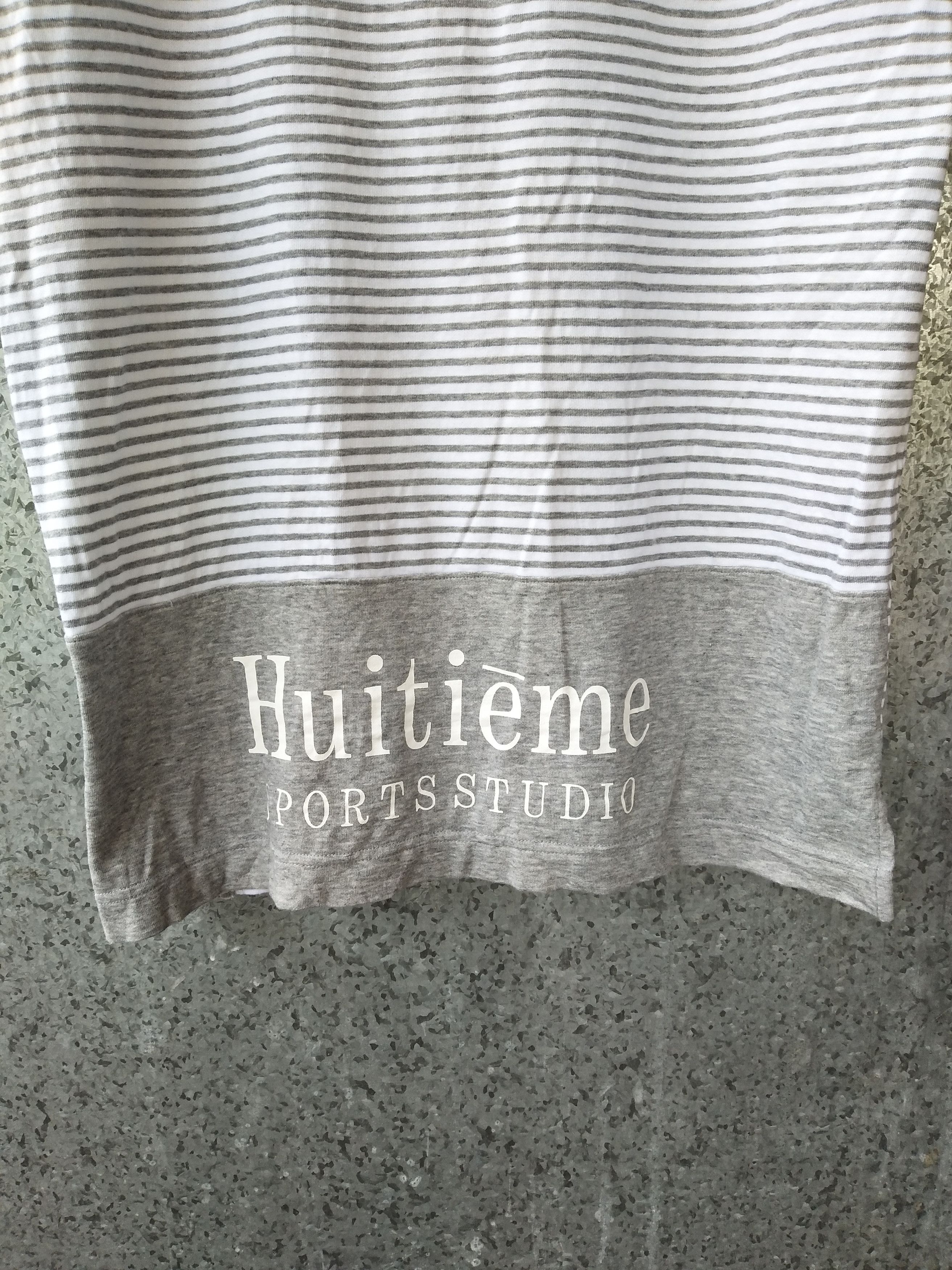 Japanese Brand 🔥 Huitieme 8e Sport Studio stripes Spell Out t shirt Size US M / EU 48-50 / 2 - 3 Thumbnail