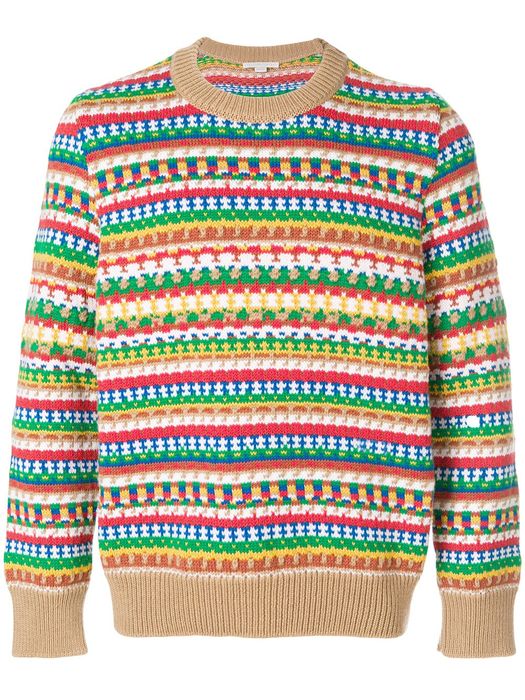 Stella McCartney Patterned Fair Isle Knit Cotton Wool Sweater GQ Rare Size US S / EU 44-46 / 1 - 1 Preview