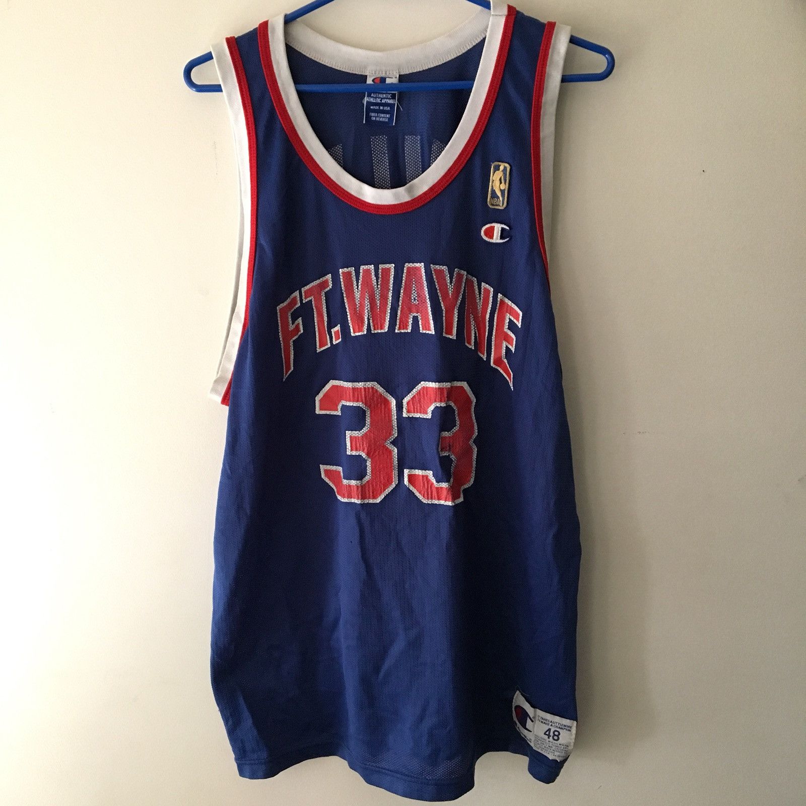 Vintage Grant Hill Detroit Pistons Champion Basketball NBA