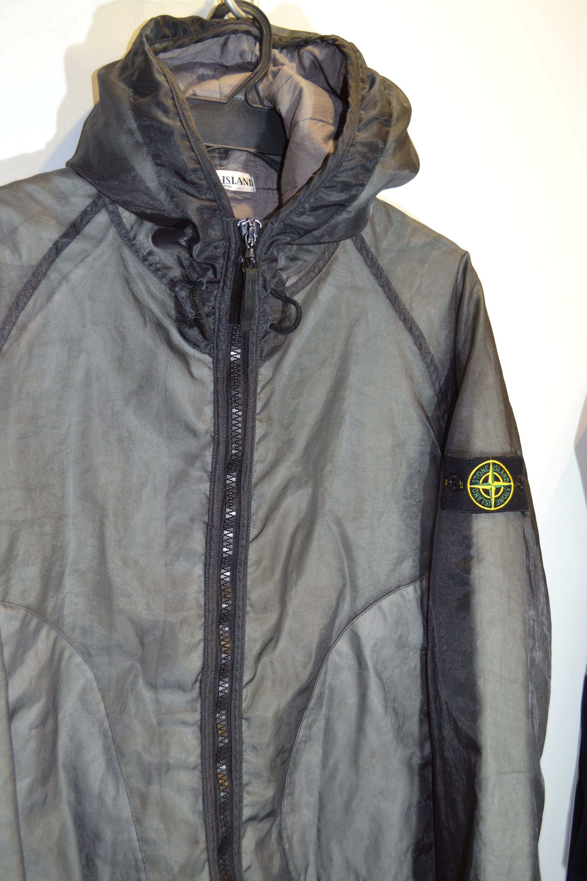 Stone Island RARE Stone Island L size Monofilament Grey Jacket AW 2003 |  Grailed