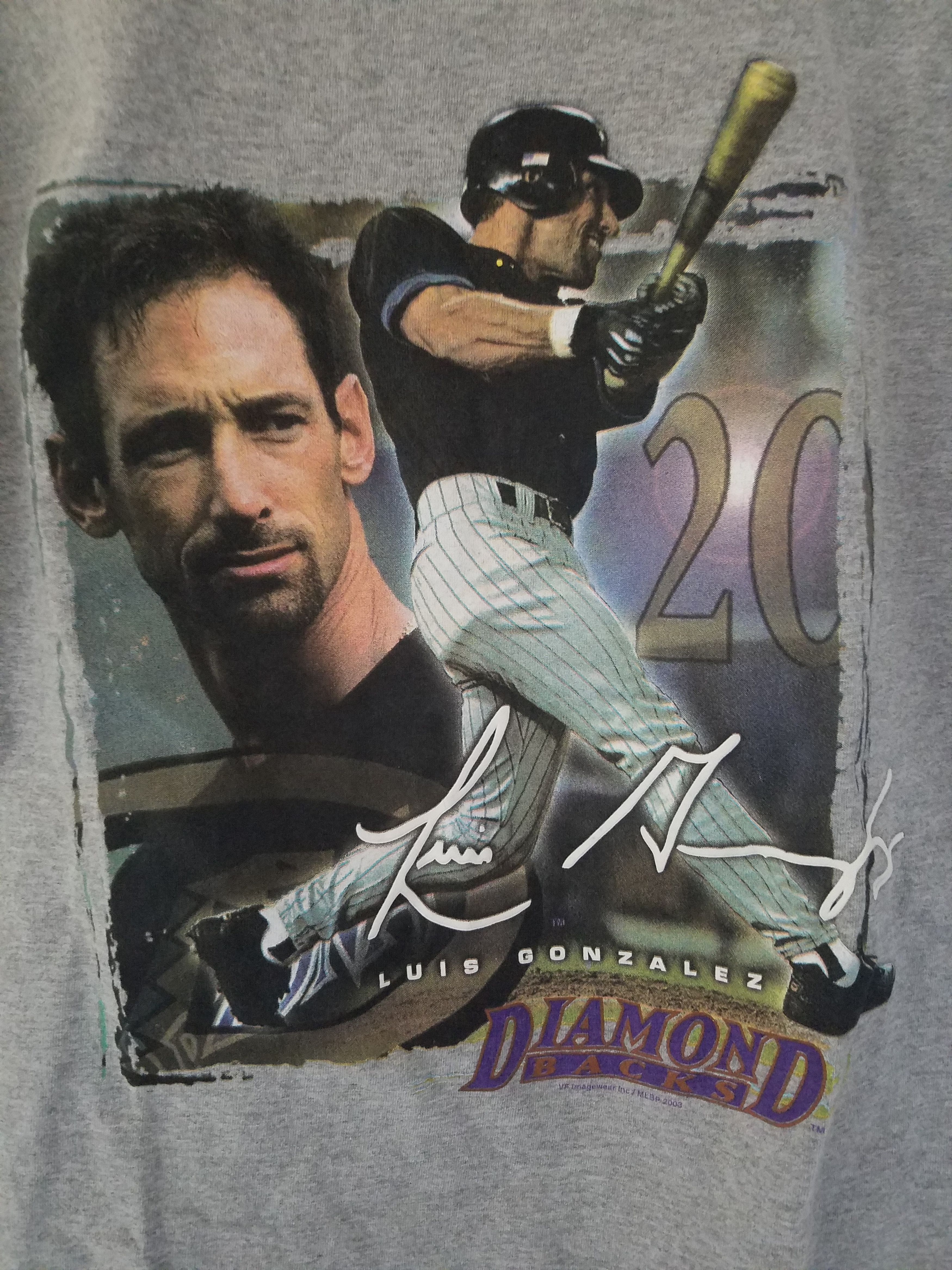 Lee × Vintage Vtg Luis Gonzales Diamondbacks Shirt MLB Baseball Size US M / EU 48-50 / 2 - 2 Thumbnail