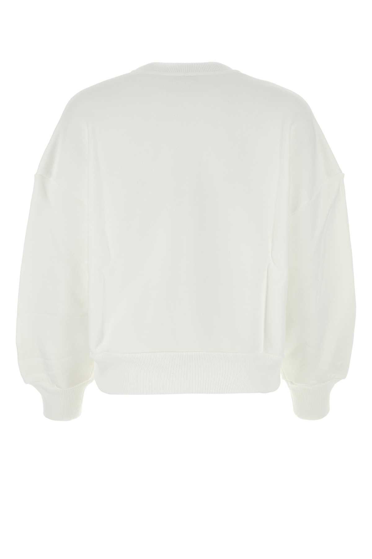 Alexander McQueen White Cotton Sweatshirt Size XS / US 0-2 / IT 36-38 - 2 Thumbnail