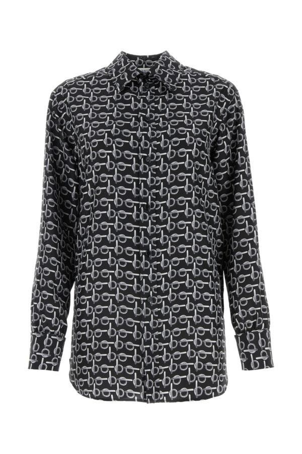 Burberry Printed Silk Shirt Size XS / US 0-2 / IT 36-38 - 3 Thumbnail