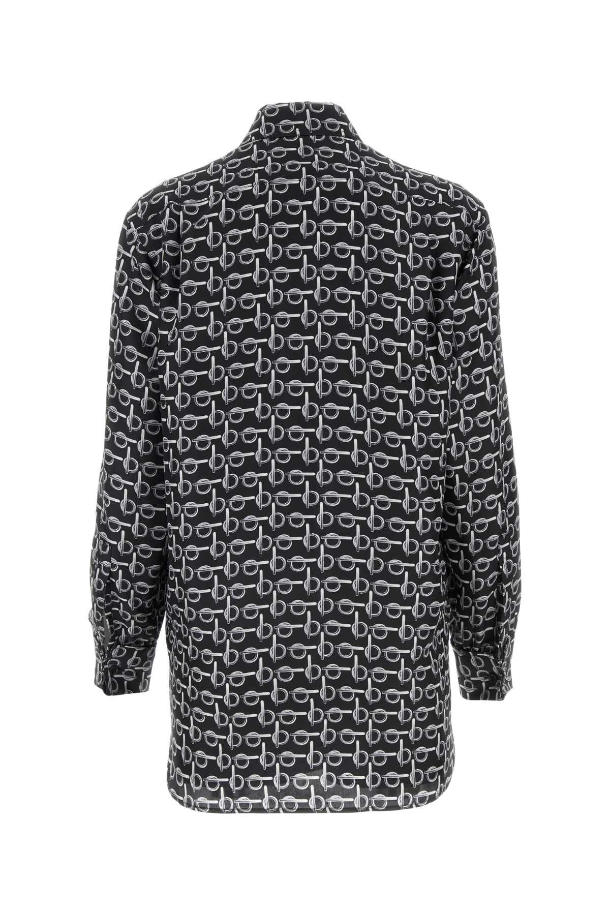 Burberry Printed Silk Shirt Size XS / US 0-2 / IT 36-38 - 2 Thumbnail