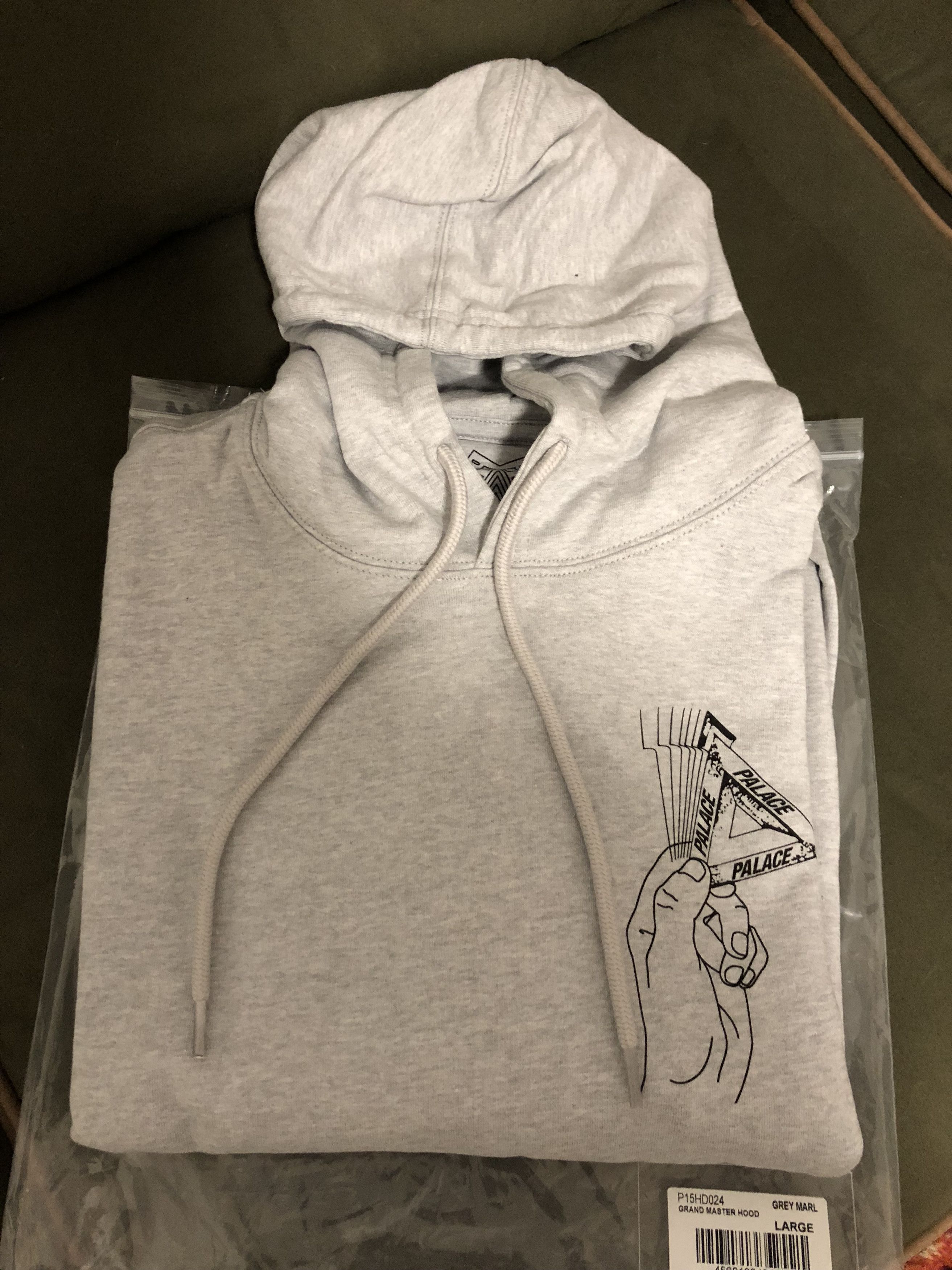 Palace Palace Grand Master Hood - Grey Marl | Grailed