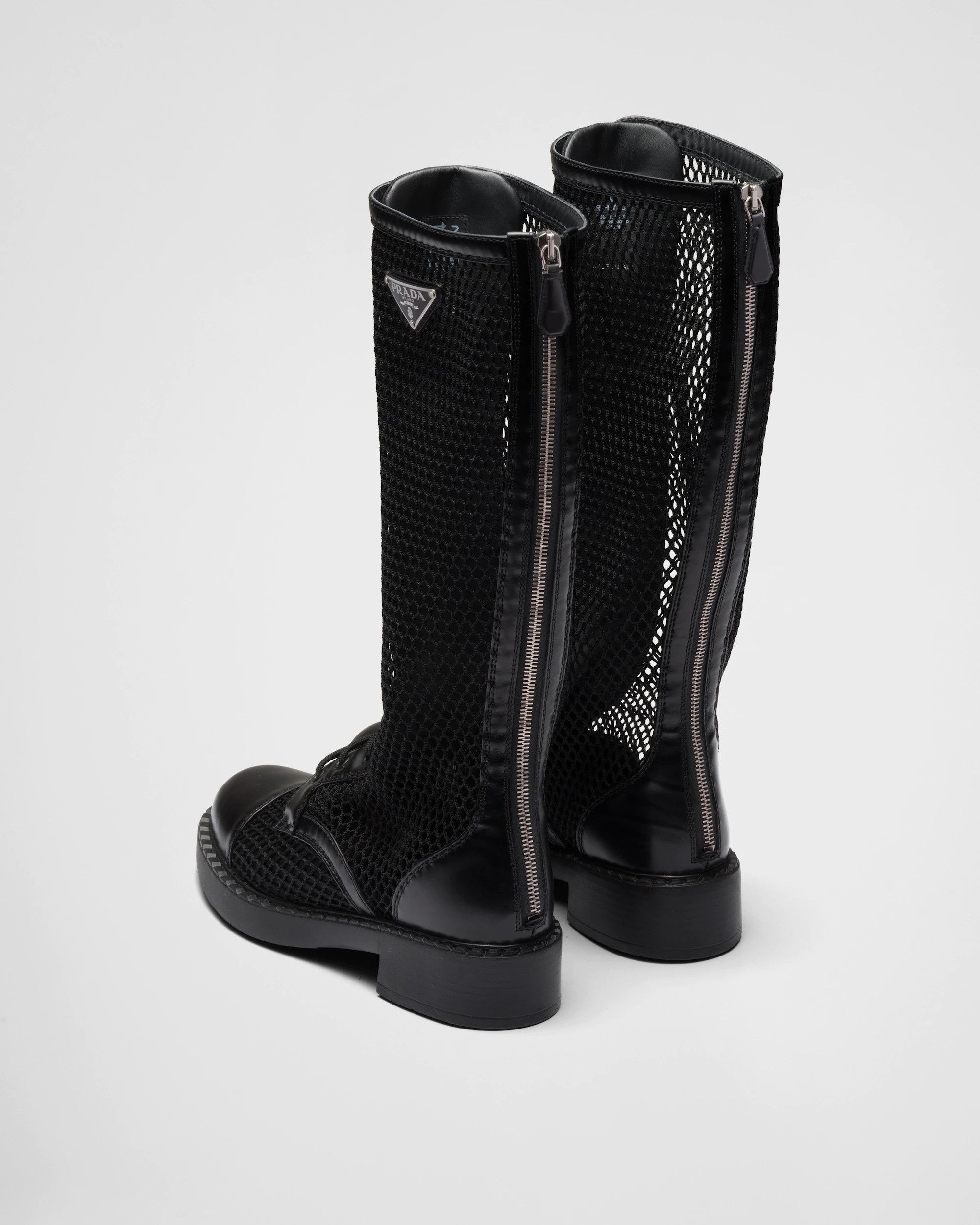 Prada Rete Rois Knee High Boots Size US 5.5 / IT 35.5 - 3 Thumbnail