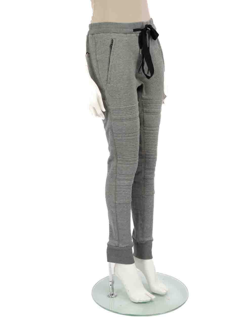 3.1 Phillip Lim Grey Drawstring Quilted Joggers Size 26" / US 2 / IT 38 - 2 Thumbnail