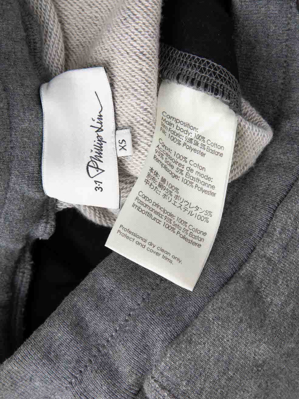 3.1 Phillip Lim Grey Drawstring Quilted Joggers Size 26" / US 2 / IT 38 - 4 Thumbnail