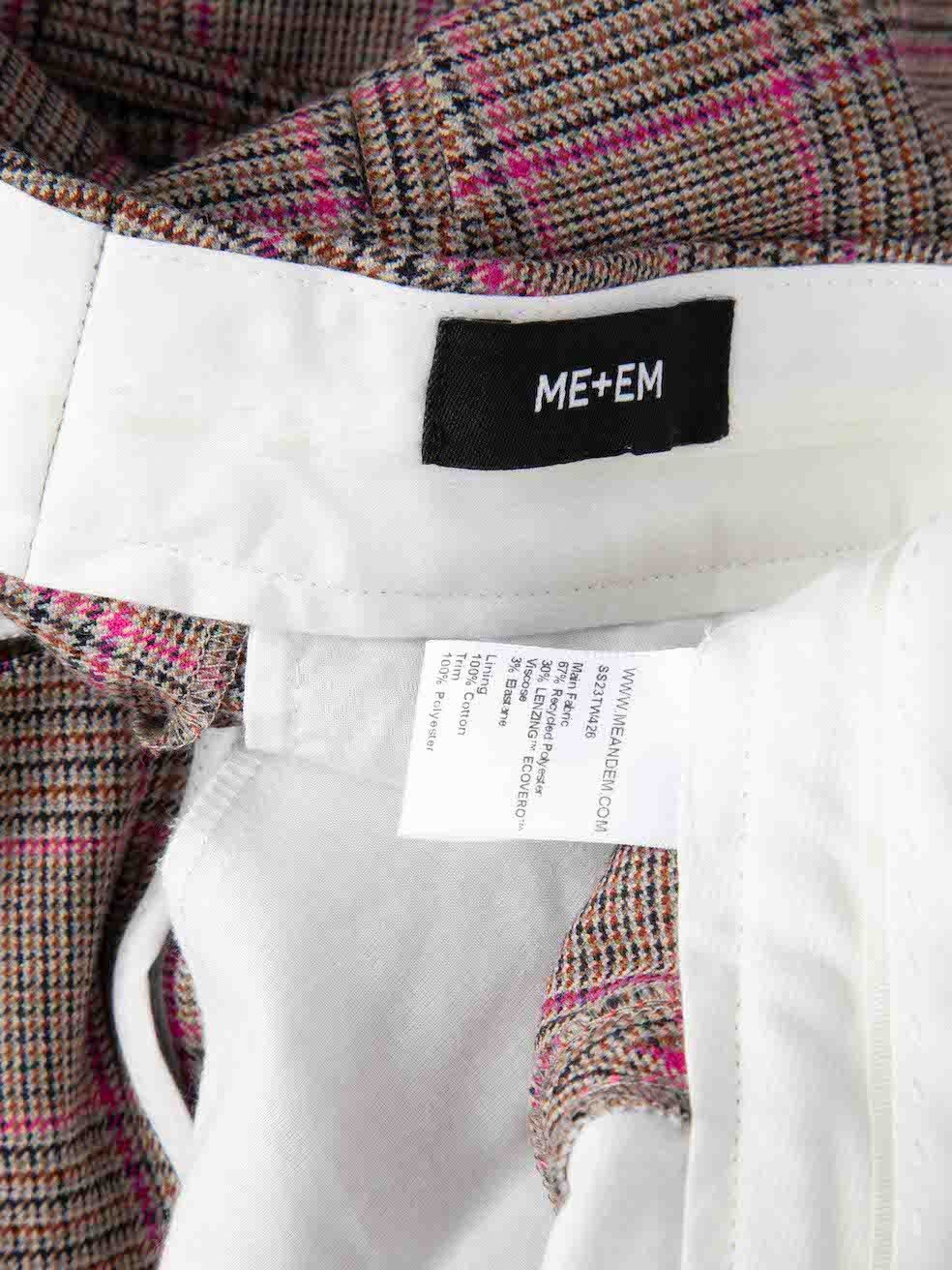 ME+EM Side Tape Tartan Pattern Trousers Size 34" / US 12 / IT 48 - 4 Thumbnail