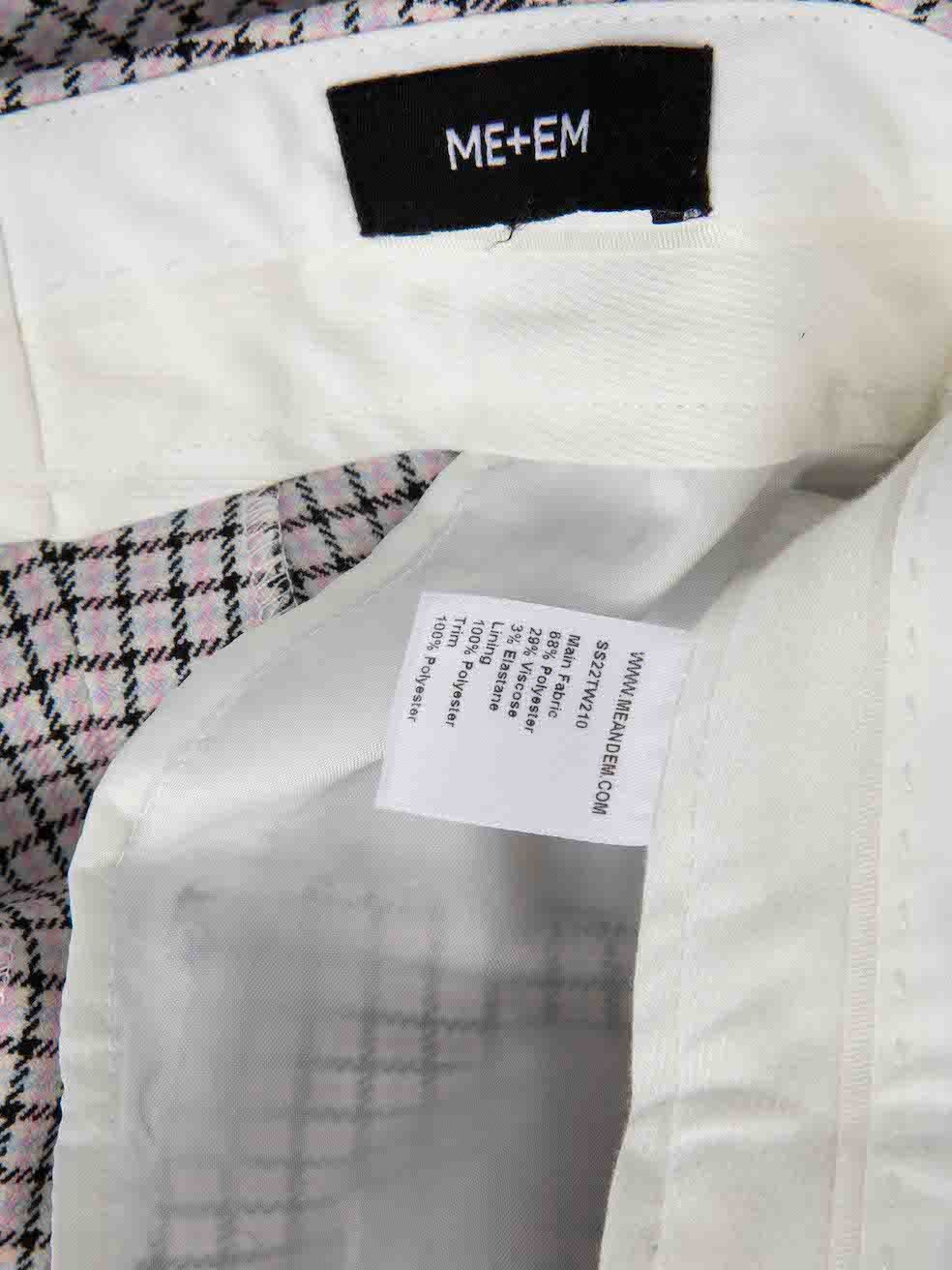 ME+EM Side Tape Check Pattern Trousers Size 34" / US 12 / IT 48 - 4 Thumbnail