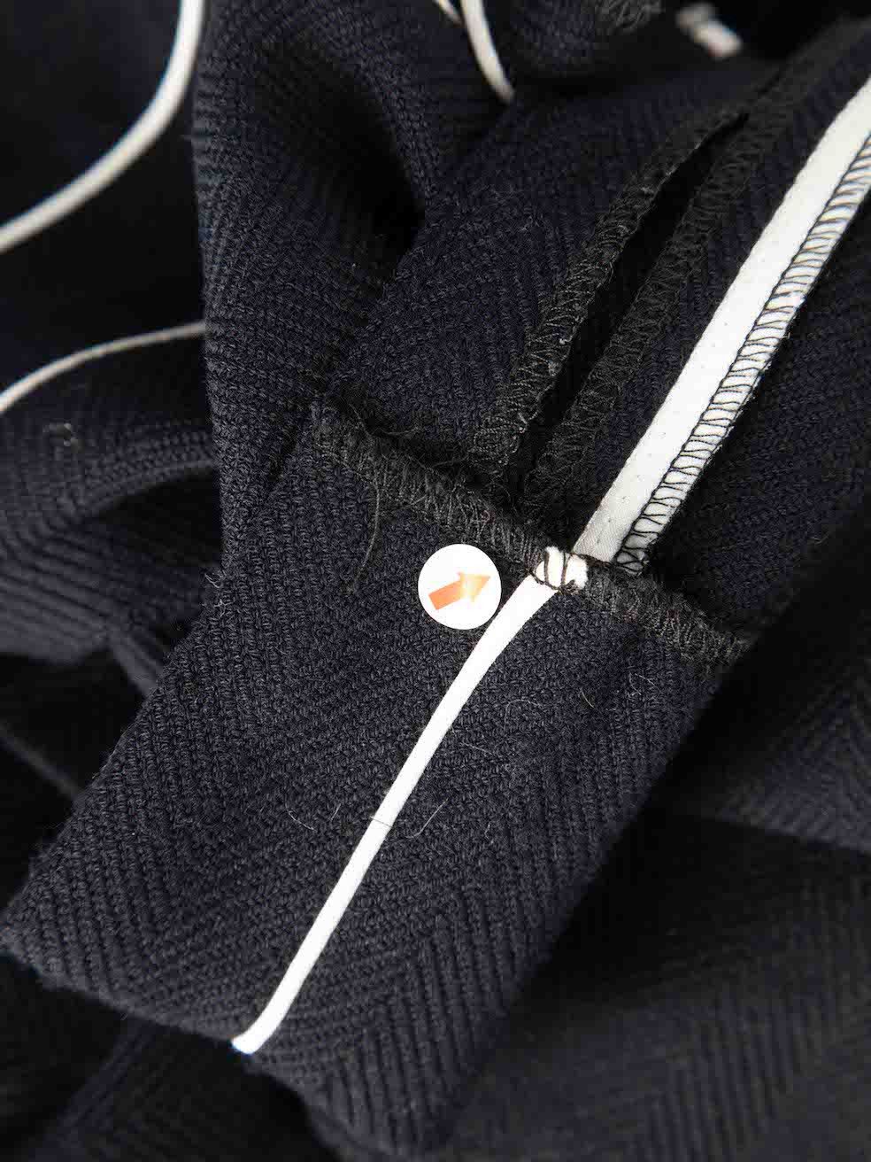 ME+EM Navy Wide Fit Side Tape Trousers Size 34" / US 12 / IT 48 - 4 Thumbnail