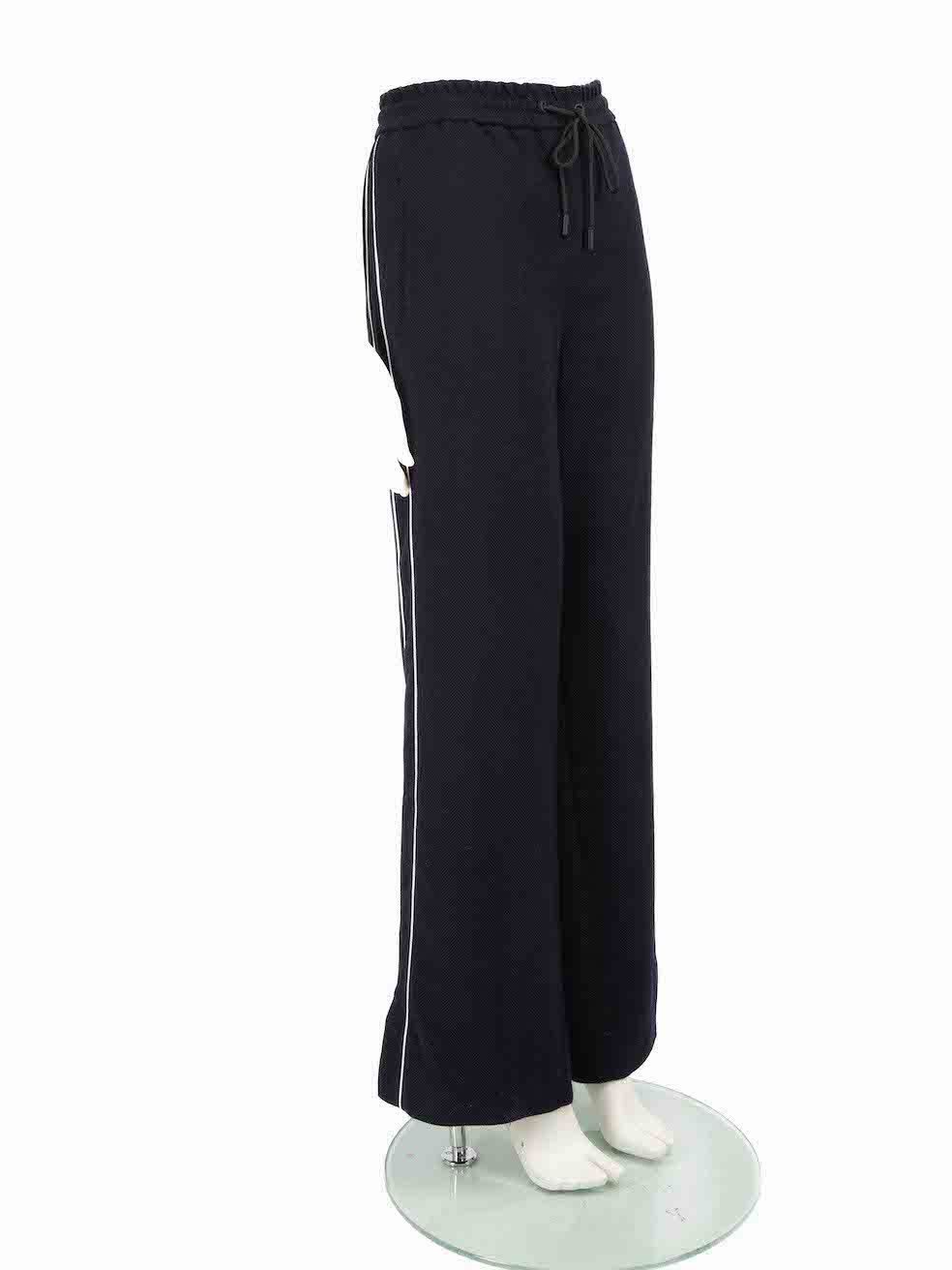 ME+EM Navy Wide Fit Side Tape Trousers Size 34" / US 12 / IT 48 - 2 Thumbnail
