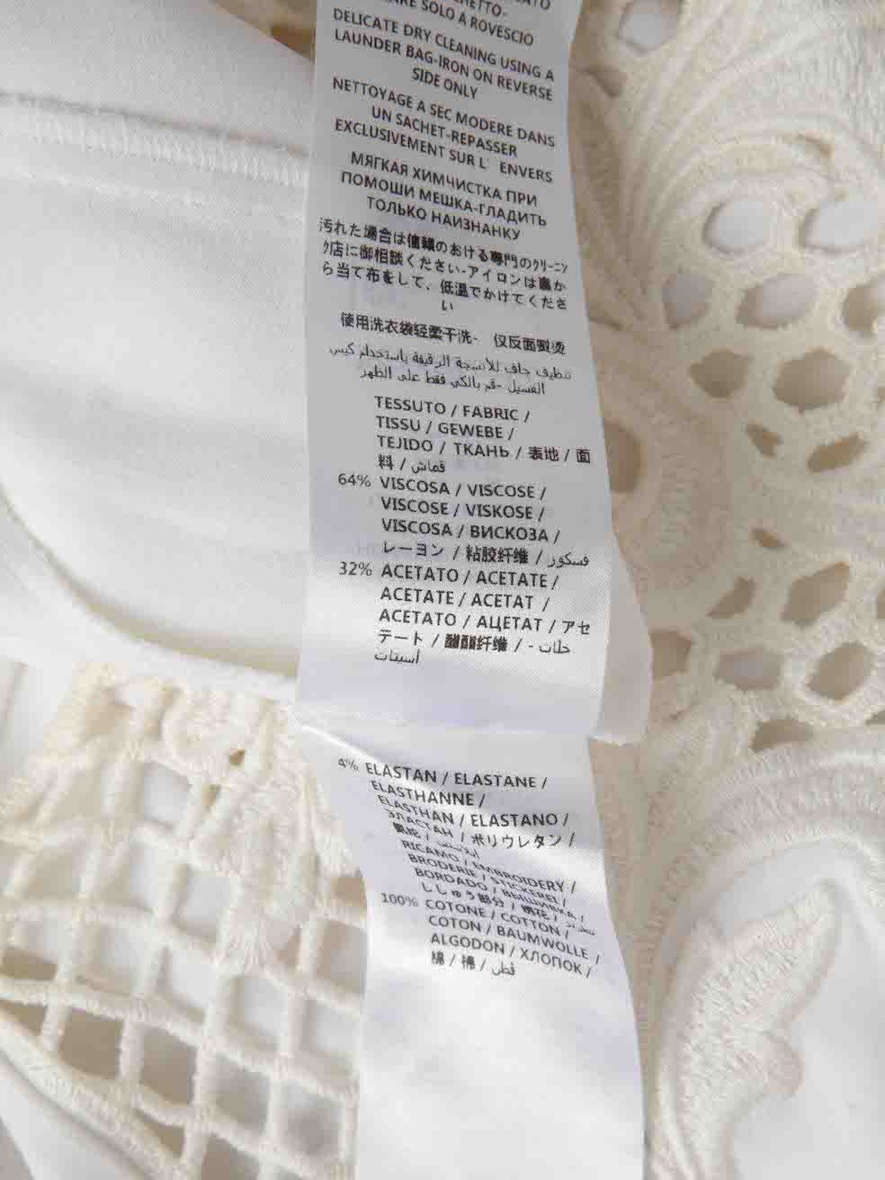 Stella McCartney White Lace Panel Top Size M / US 6-8 / IT 42-44 - 7 Thumbnail