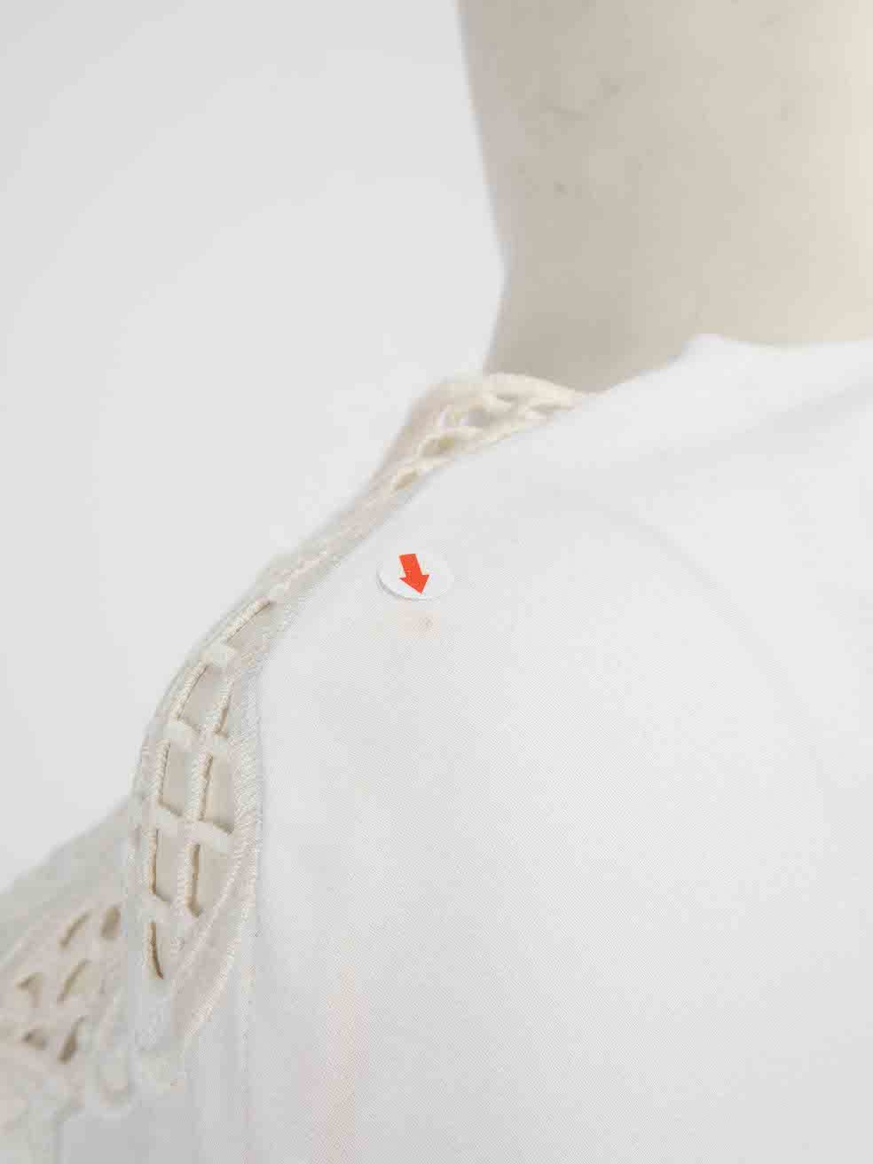Stella McCartney White Lace Panel Top Size M / US 6-8 / IT 42-44 - 4 Thumbnail