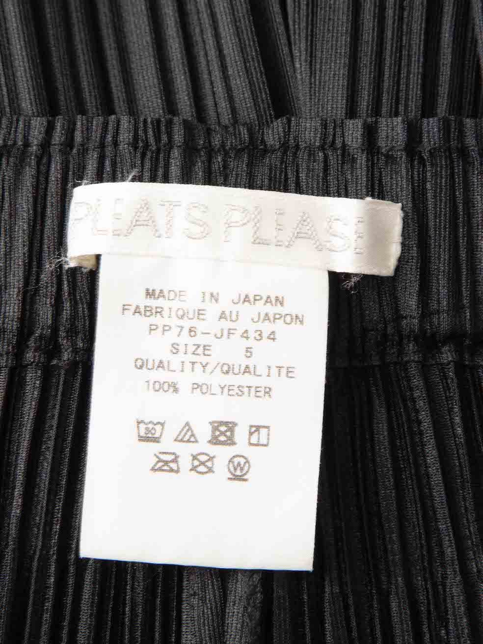 Issey Miyake Black Pleated Trousers Size 32" / US 10 / IT 46 - 4 Thumbnail