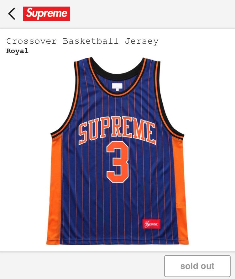 Supreme Crossover Basketball Jersey - Royal (