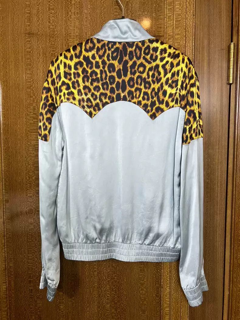 ジャケット・アウター 16aw saint laurent paris leopard jacket Sz 52 Saint Laurent Paris Leopard Joint Teddy Jacket