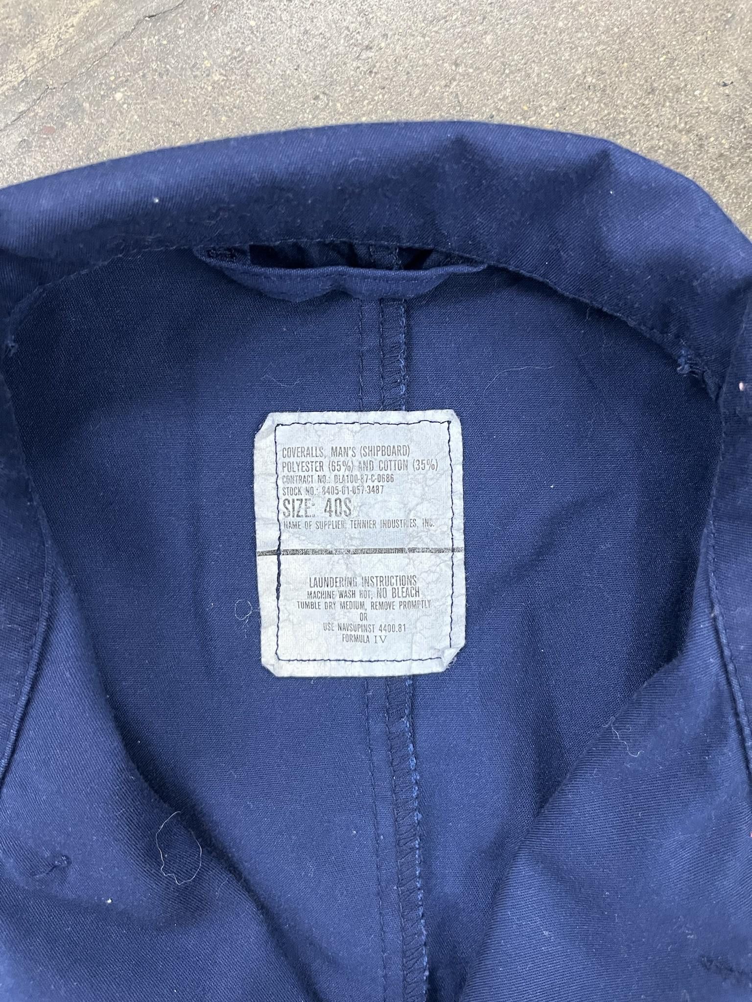 Vintage 1980's USN Navy Coveralls Size US 32 / EU 48 - 2 Thumbnail