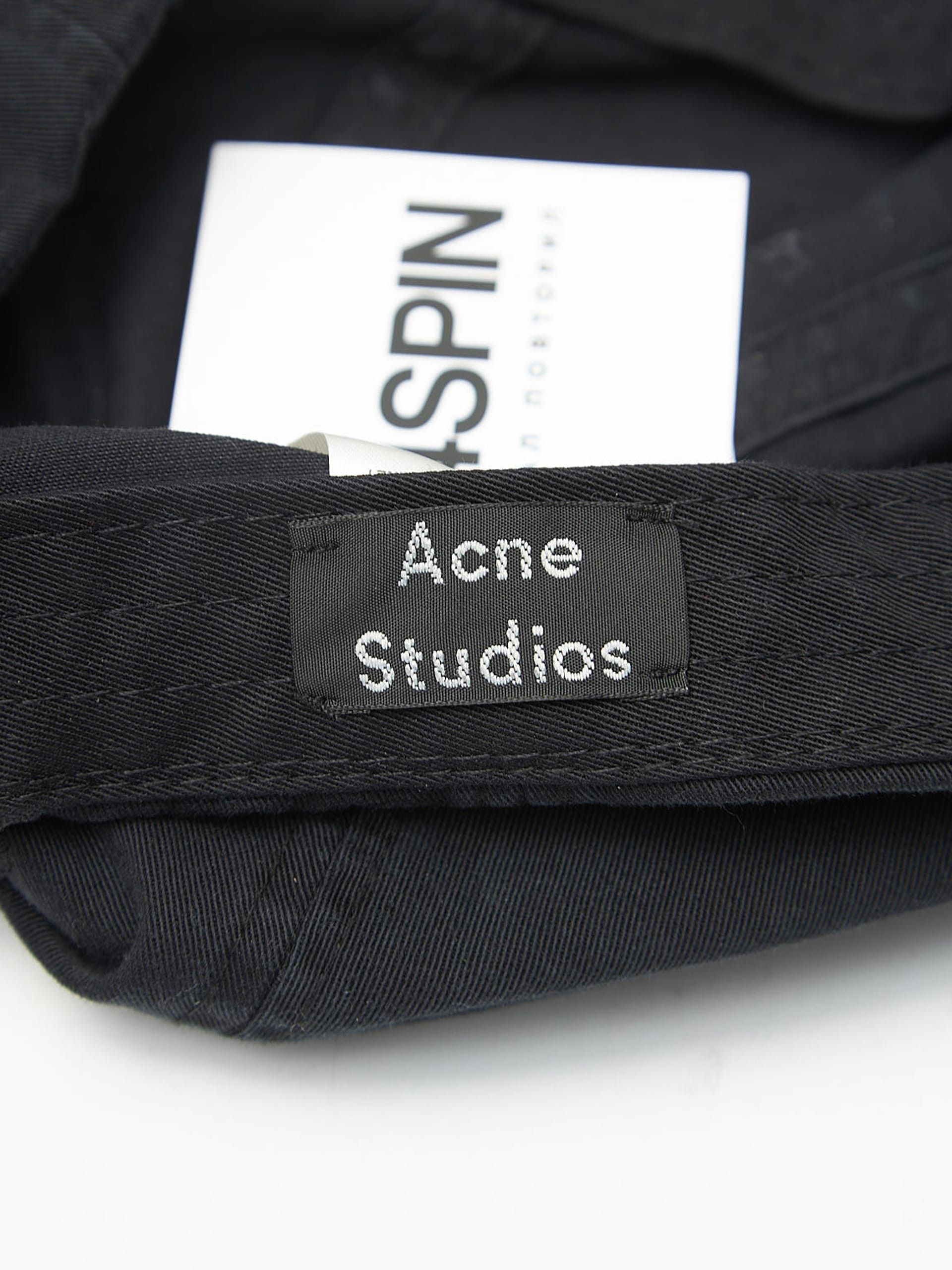 Acne Studios Blue and Black Logo Patched Cotton Cap Size ONE SIZE - 3 Thumbnail