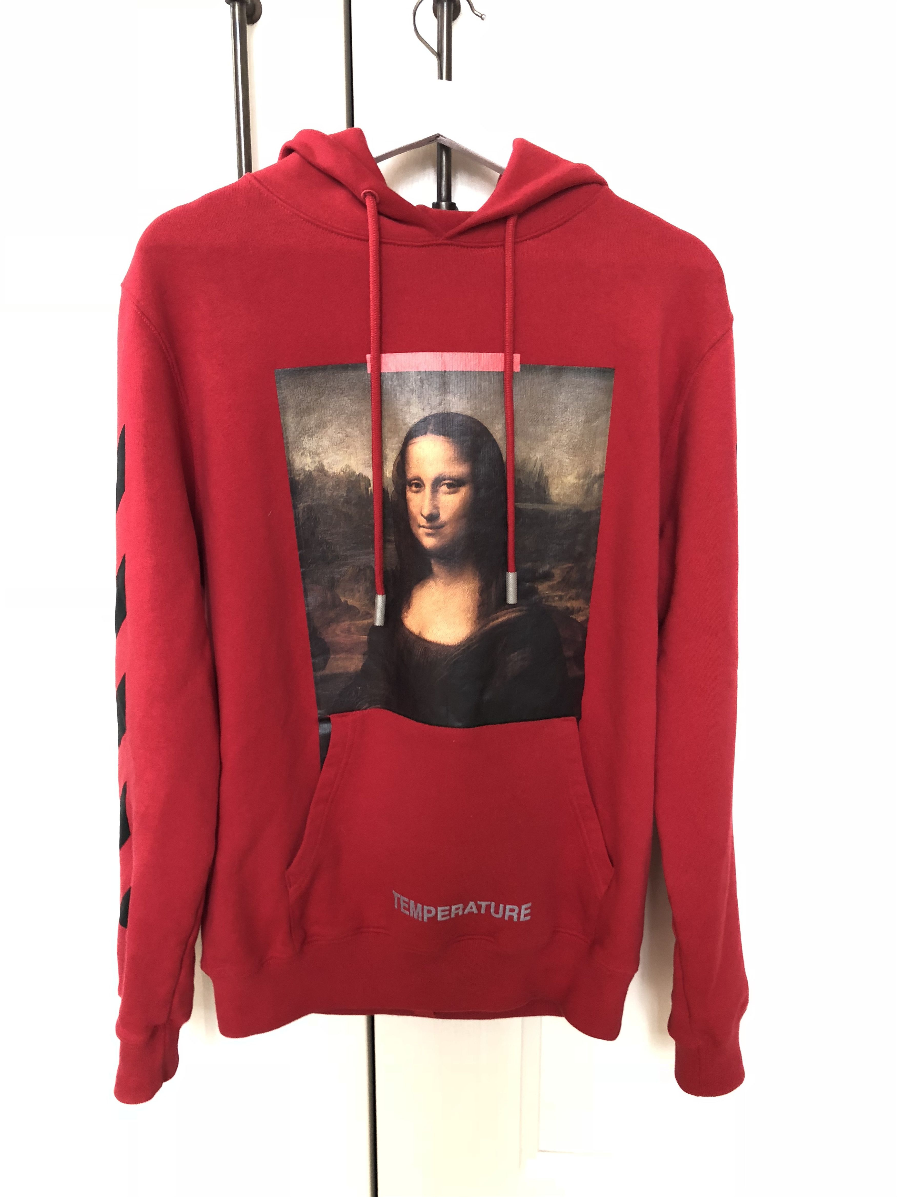 Off white monalisa shop red hoodie