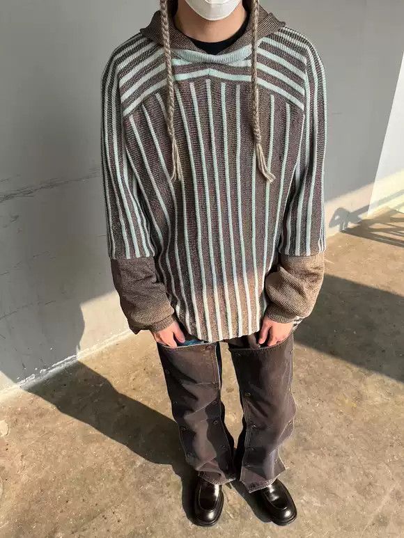 Kiko Kostadinov kiko kostadinov 21ss knit hoodie | Grailed