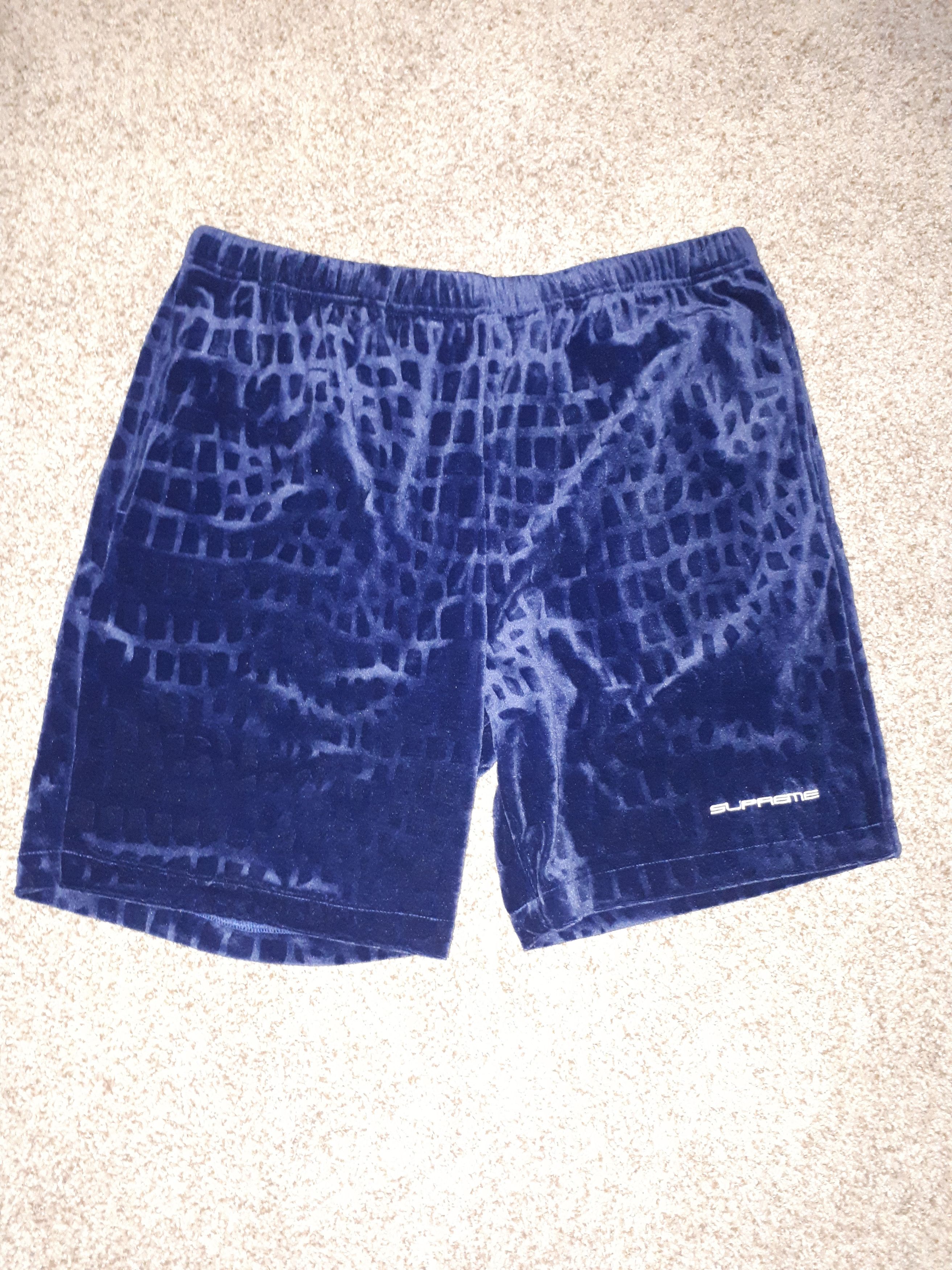 Supreme Croc Velour Short Grailed