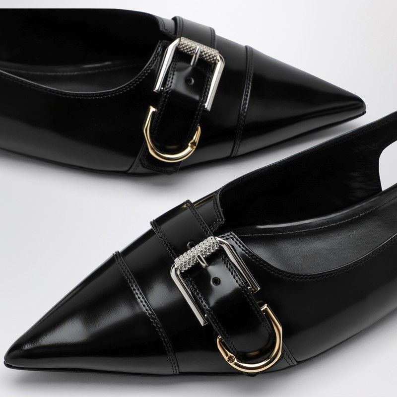 Givenchy Givenchy Voyou Black Leather Slingback Size US 8 / IT 38 - 5 Thumbnail