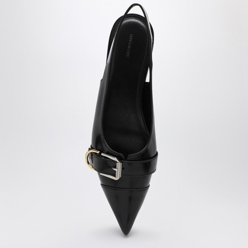 Givenchy Givenchy Voyou Black Leather Slingback Size US 8 / IT 38 - 3 Thumbnail