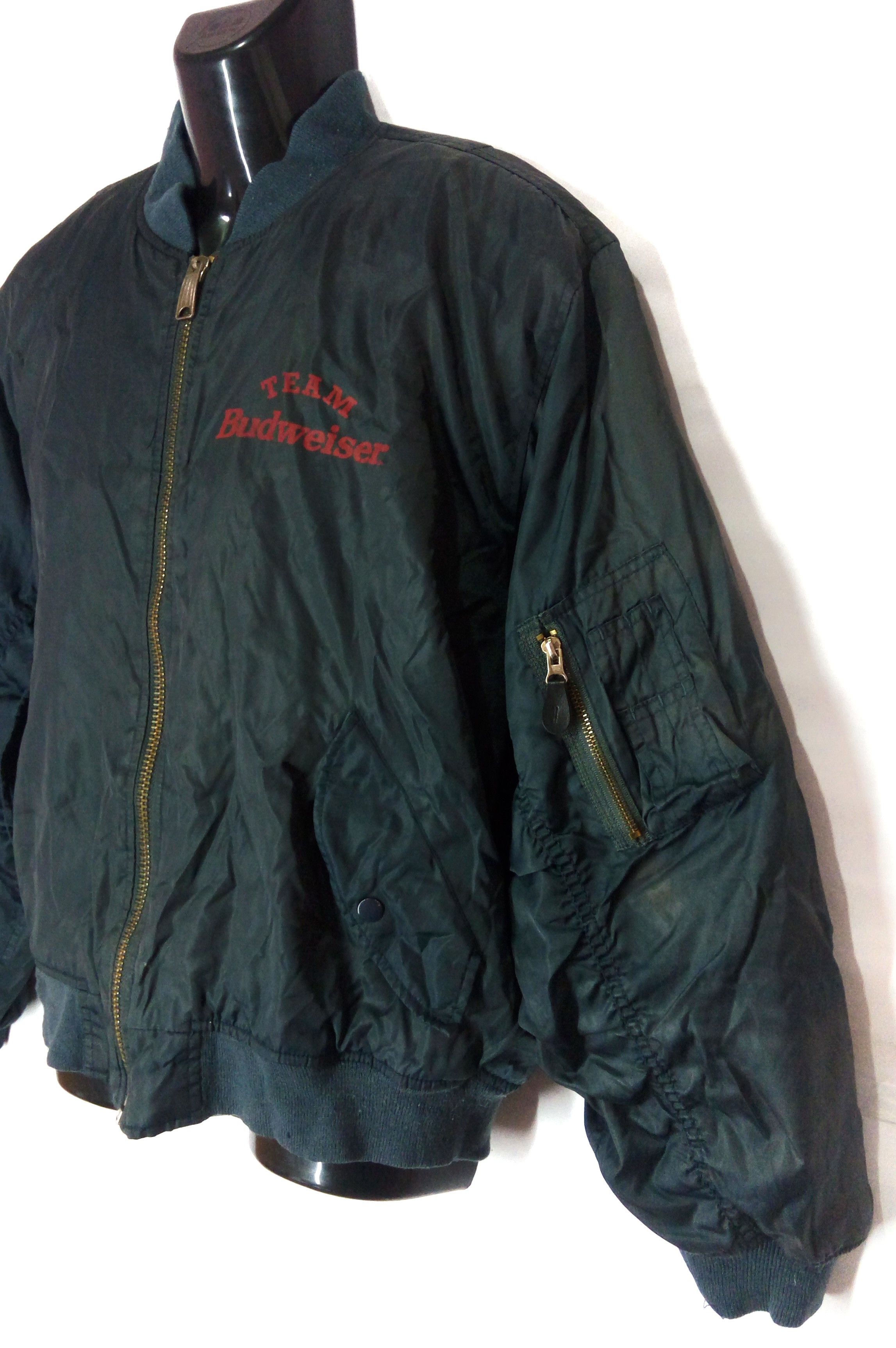 Budweiser vintage budweiser flight jacket bomber jacket over size Size US XL / EU 56 / 4 - 4 Thumbnail