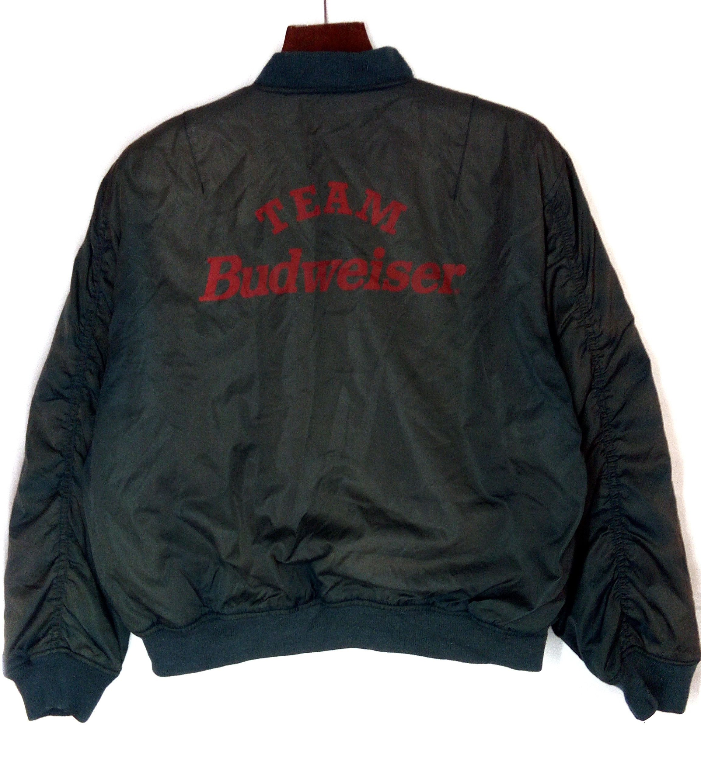 Budweiser vintage budweiser flight jacket bomber jacket over size Size US XL / EU 56 / 4 - 3 Thumbnail