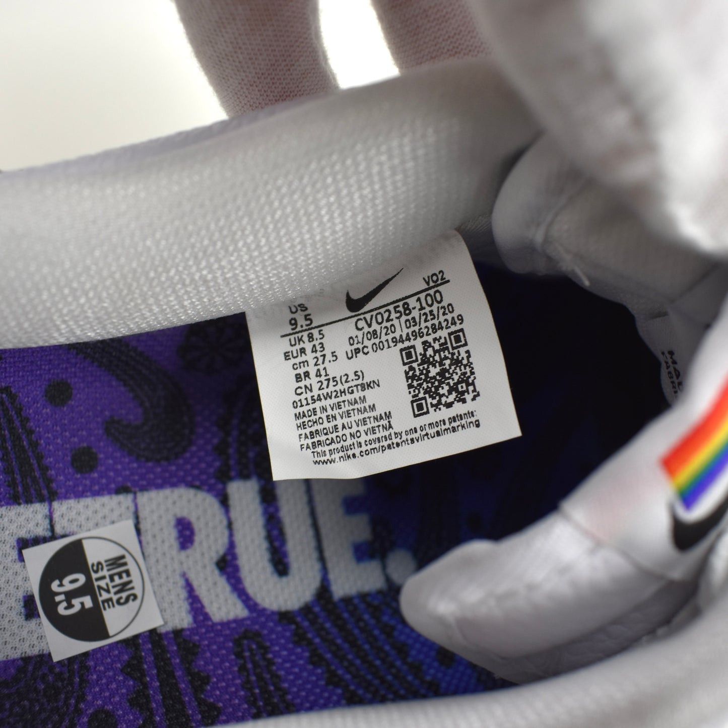 Nike Nike Air Force 1 Betrue 2020 Rainbow White Size US 9.5 / EU 42-43 - 12 Thumbnail