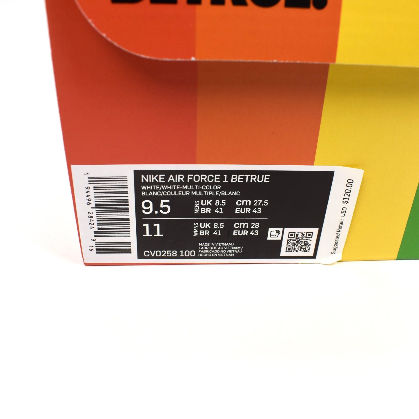 Nike Nike Air Force 1 Betrue 2020 Rainbow White Size US 9.5 / EU 42-43 - 13 Thumbnail