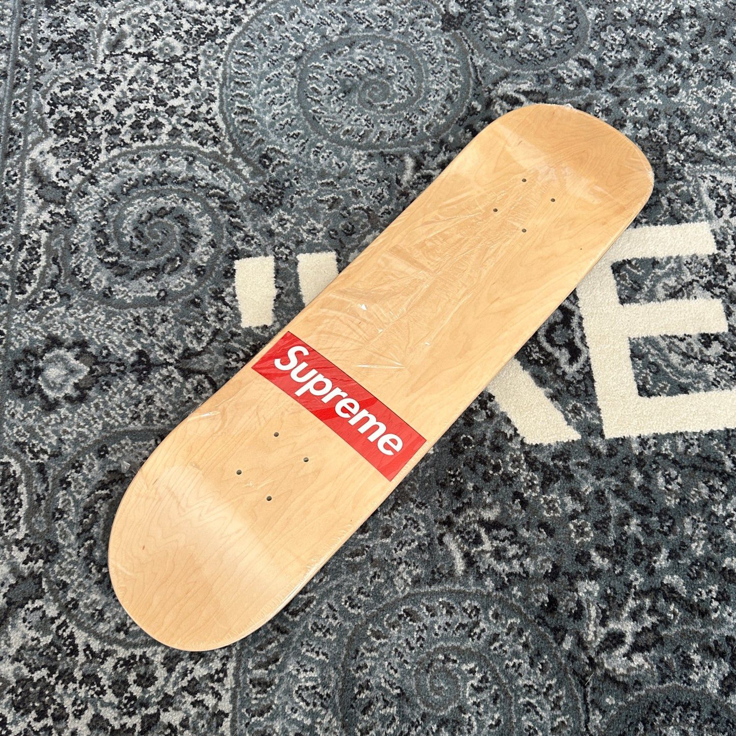 Supreme Supreme Routed Box Logo Skateboard Deck Natural | Grailed