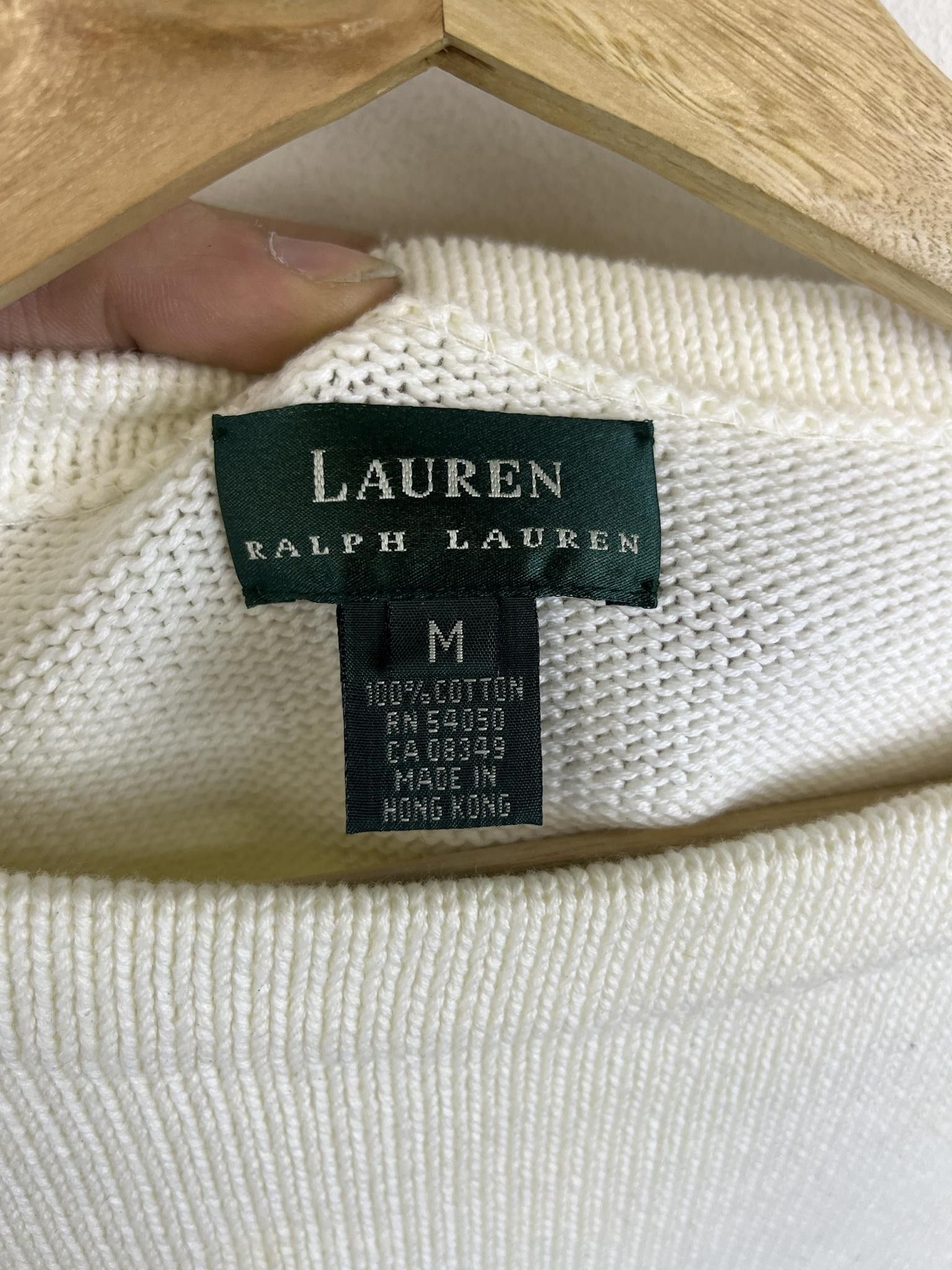 Ralph Lauren × Vintage Ralph Lauren Striped Ribbing Anchor Sweater Size US S / EU 44-46 / 1 - 2 Thumbnail