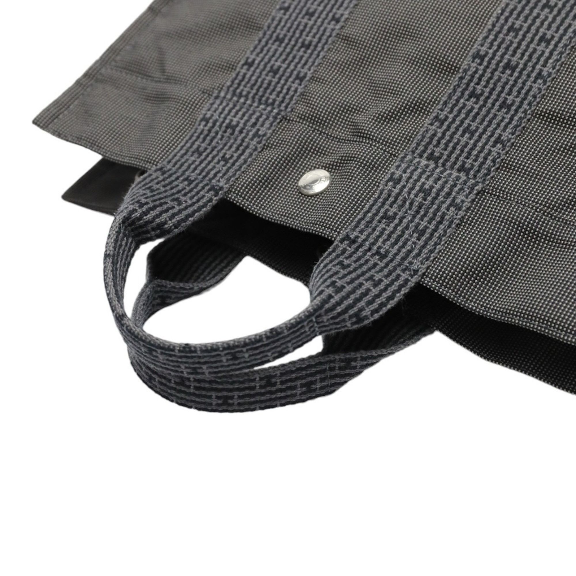 Hermes HERMES Handbag Air Line Canvas Grey Size ONE SIZE - 10 Thumbnail