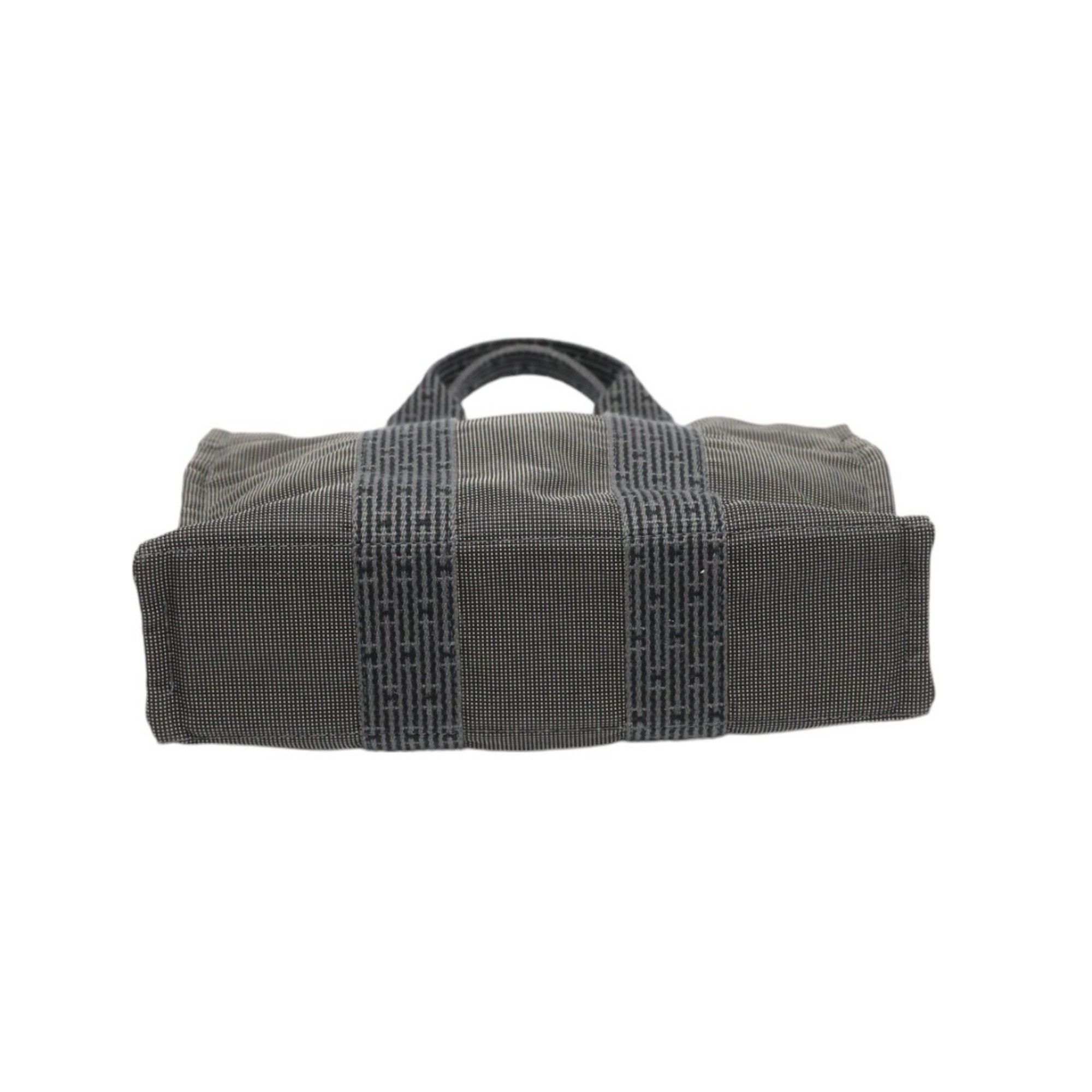 Hermes HERMES Handbag Air Line Canvas Grey Size ONE SIZE - 5 Thumbnail