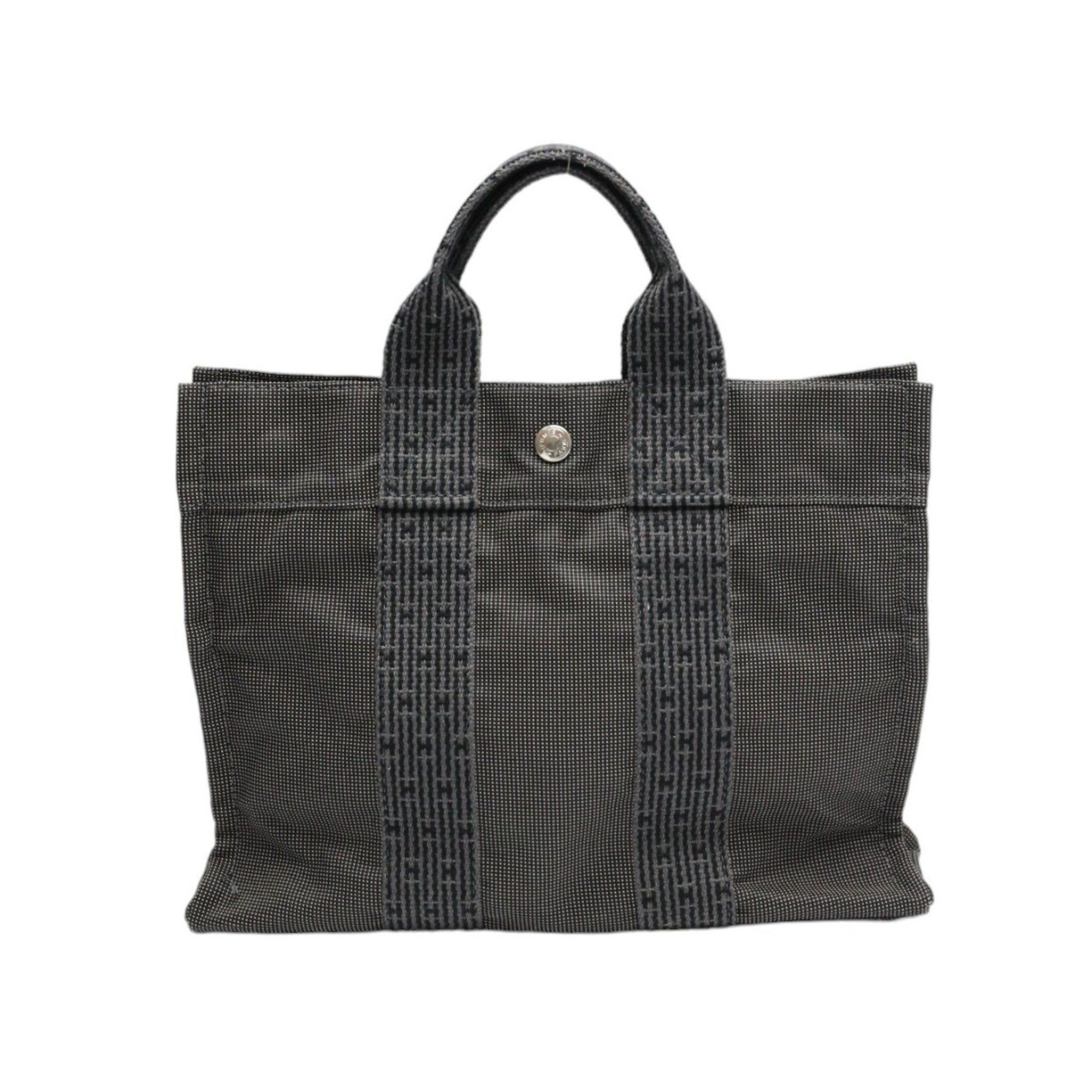 Hermes HERMES Handbag Air Line Canvas Grey Size ONE SIZE - 2 Thumbnail