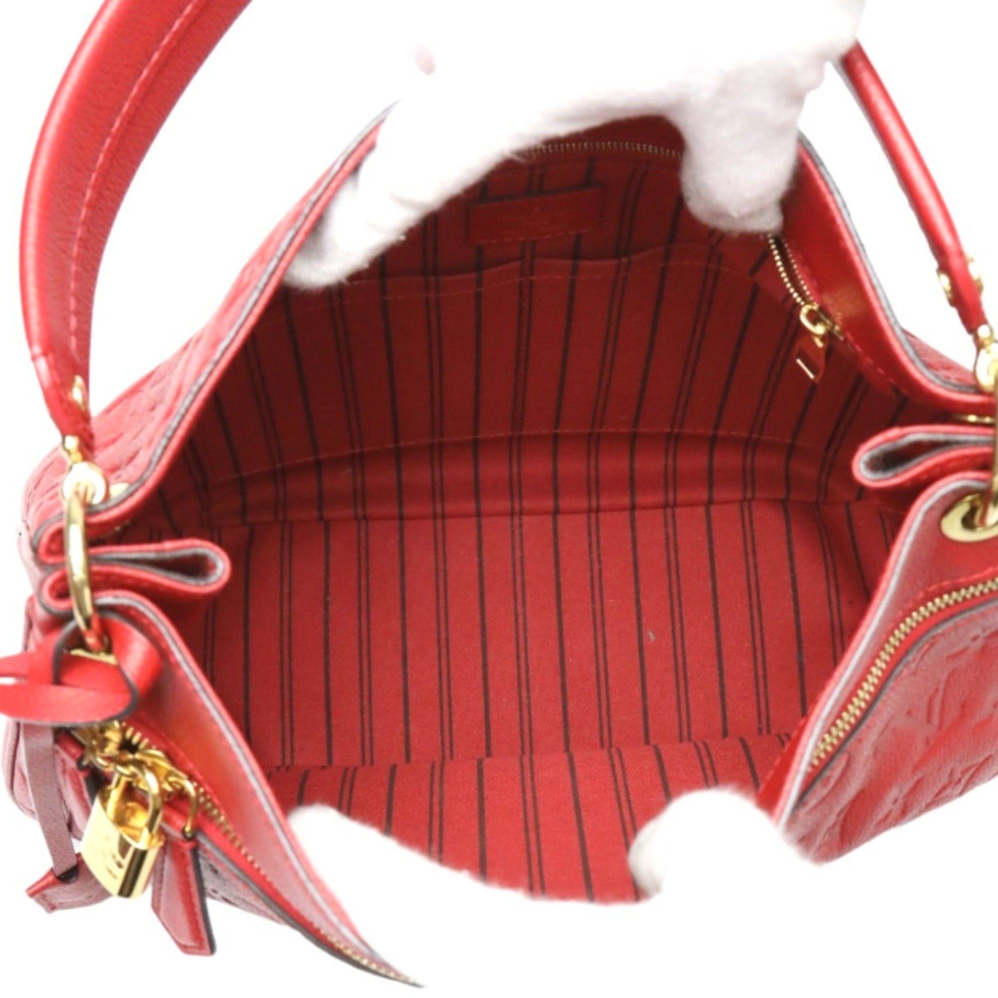 Louis Vuitton Louis Vuitton Handbag Monogram Empreinte Spontini M42820 Red LV Size ONE SIZE - 13 Thumbnail