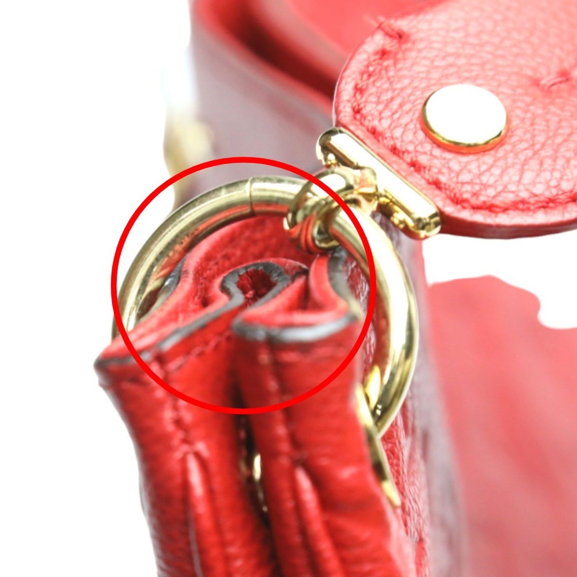Louis Vuitton Louis Vuitton Handbag Monogram Empreinte Spontini M42820 Red LV Size ONE SIZE - 17 Thumbnail