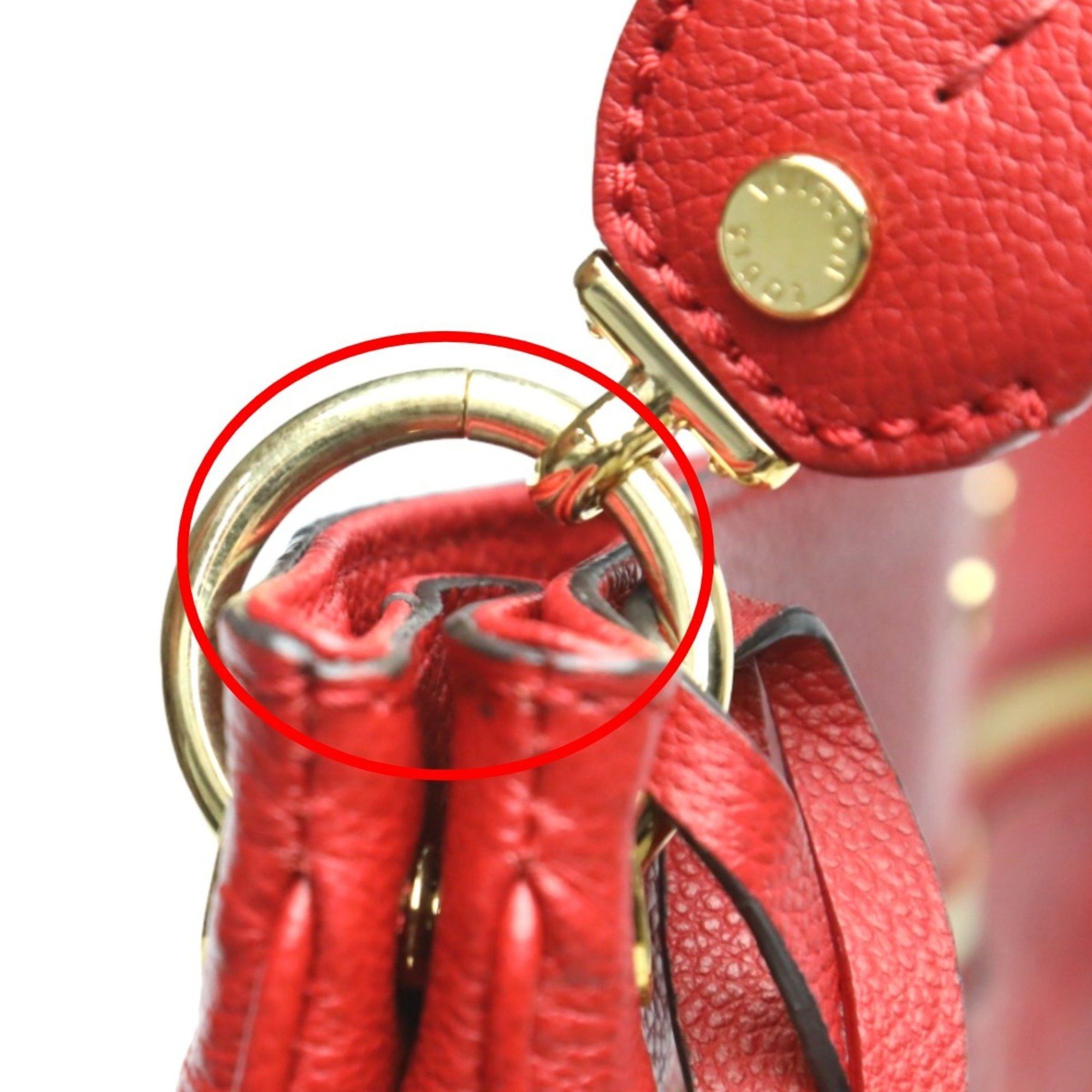 Louis Vuitton Louis Vuitton Handbag Monogram Empreinte Spontini M42820 Red LV Size ONE SIZE - 18 Thumbnail