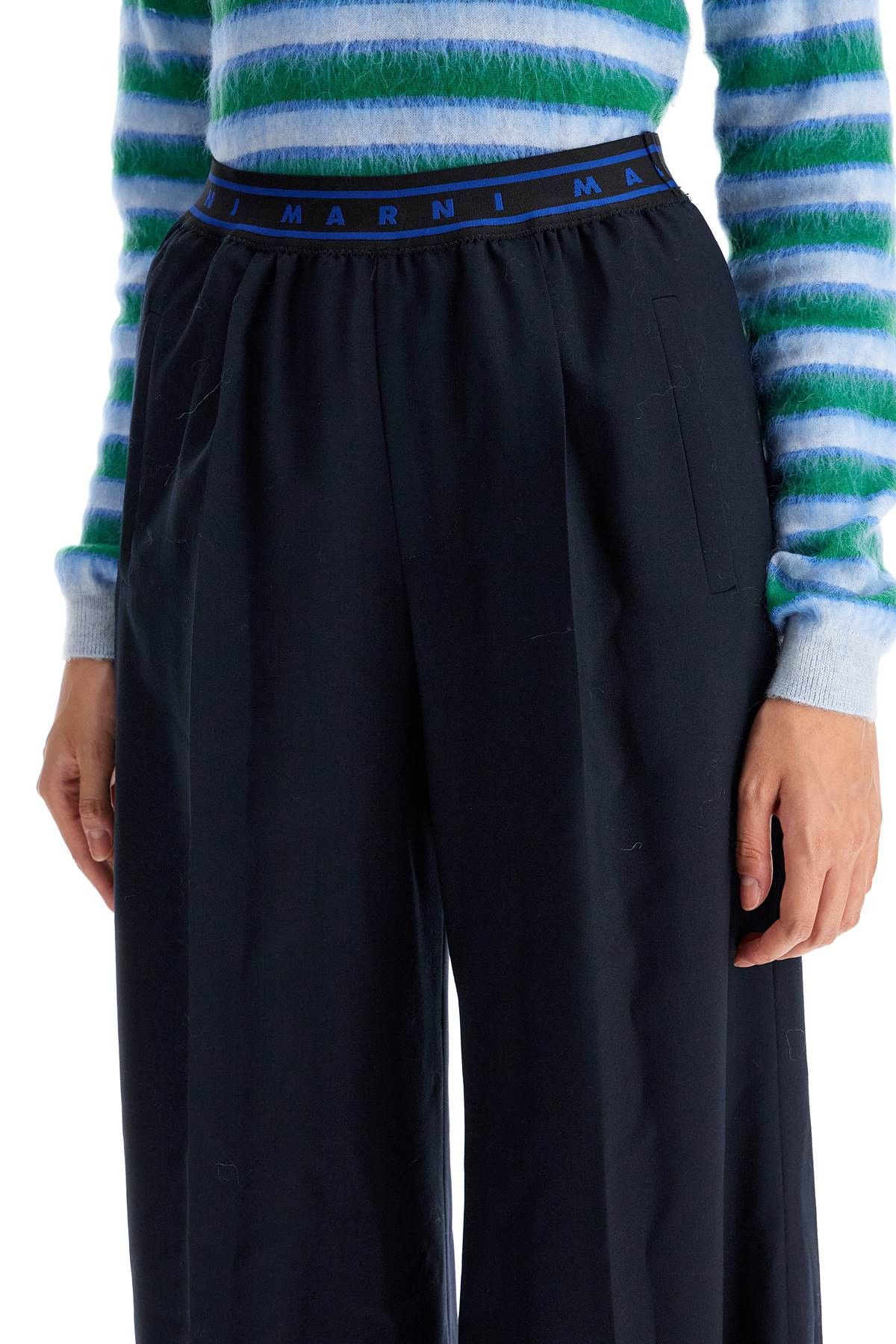 Marni MARNI Tropical Wool Palazzo Pants For Size 27" / US 4 / IT 40 - 4 Thumbnail
